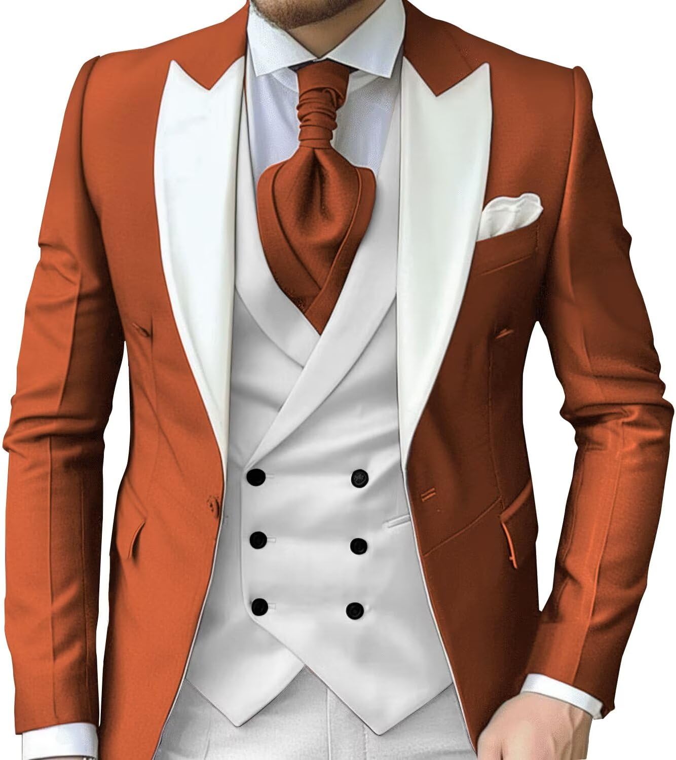 eBexxin - Suits for Men Slim Fit 3 Piece