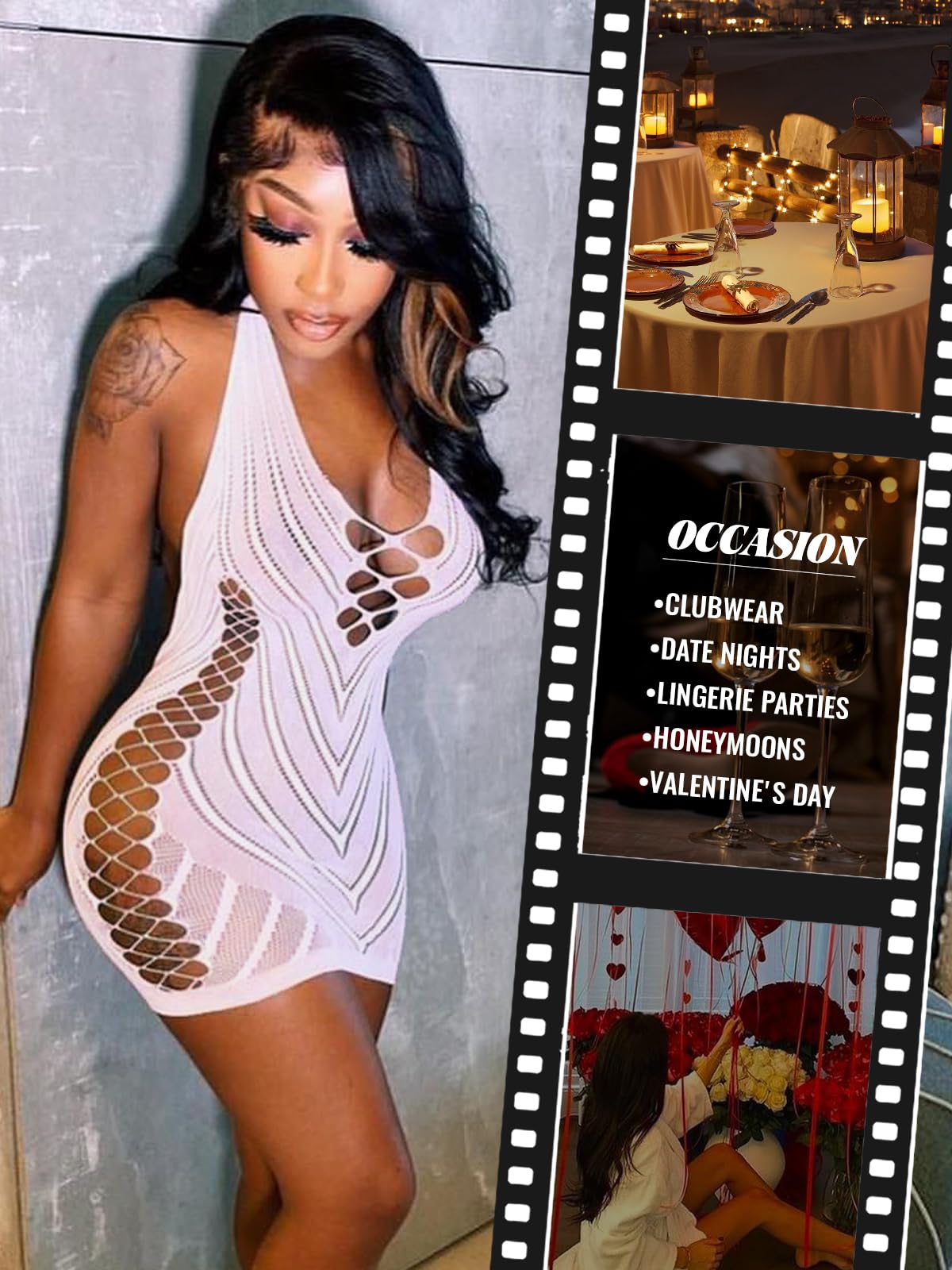 Sexy Pijama Fiesta Bodycon Mini Dress