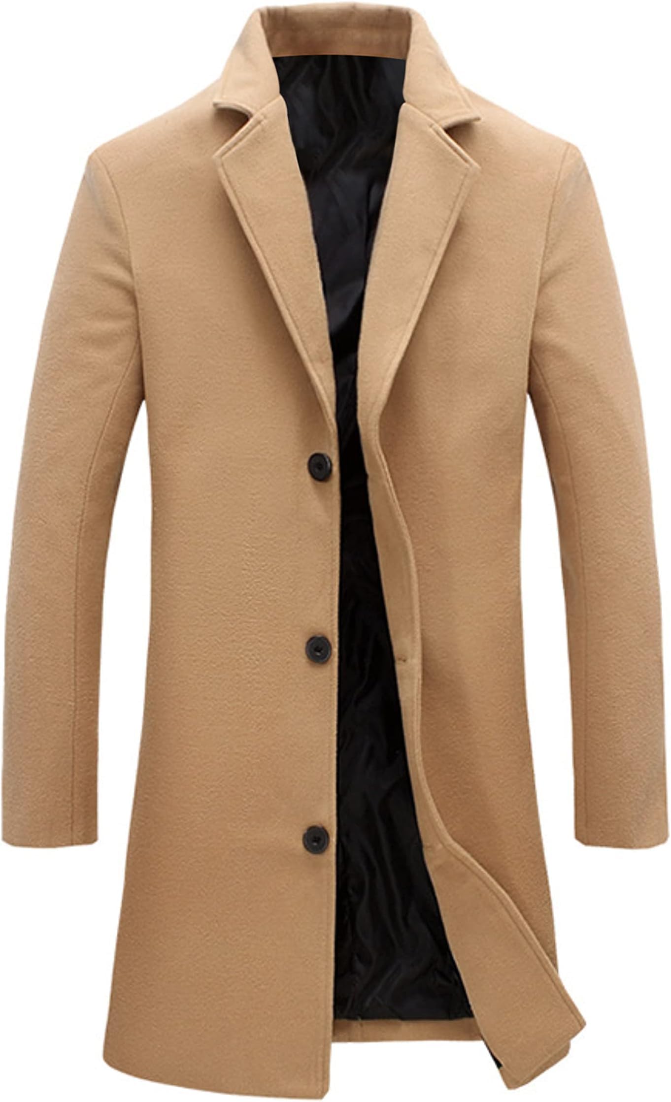 eBexxin - Men's Wool Blend Pea Coat