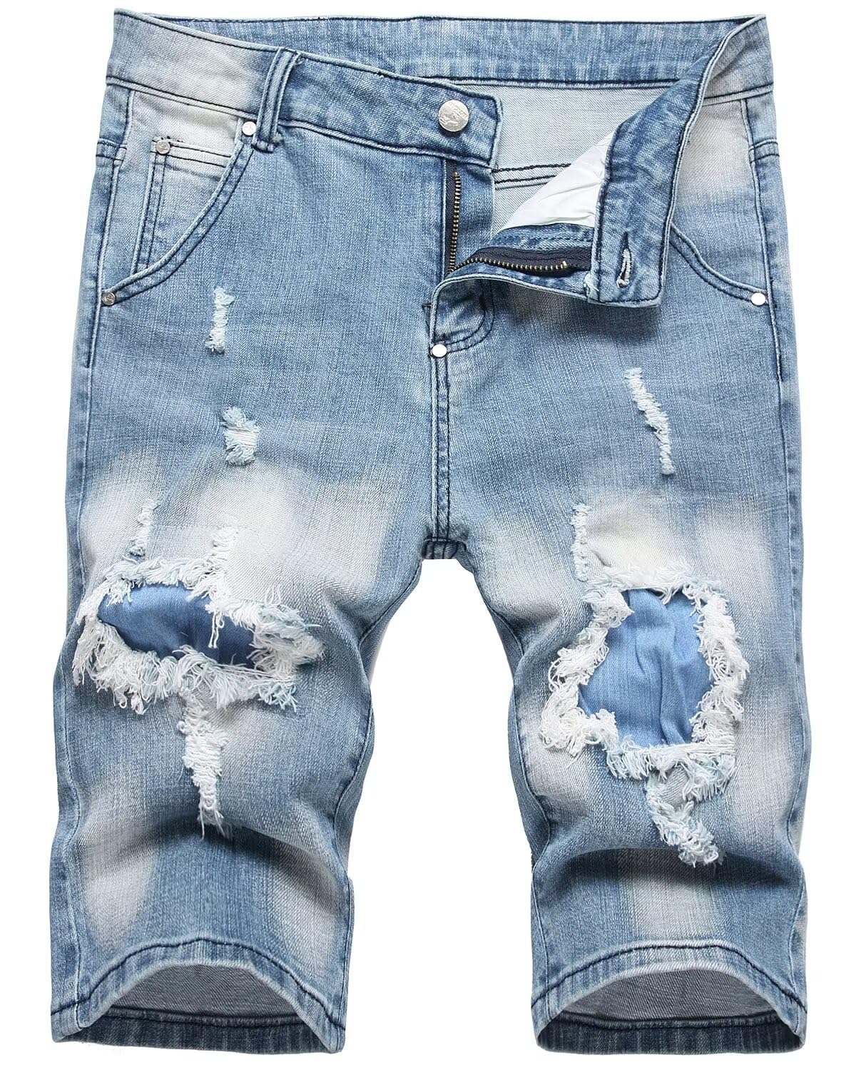 Men's Ripped Jean Short