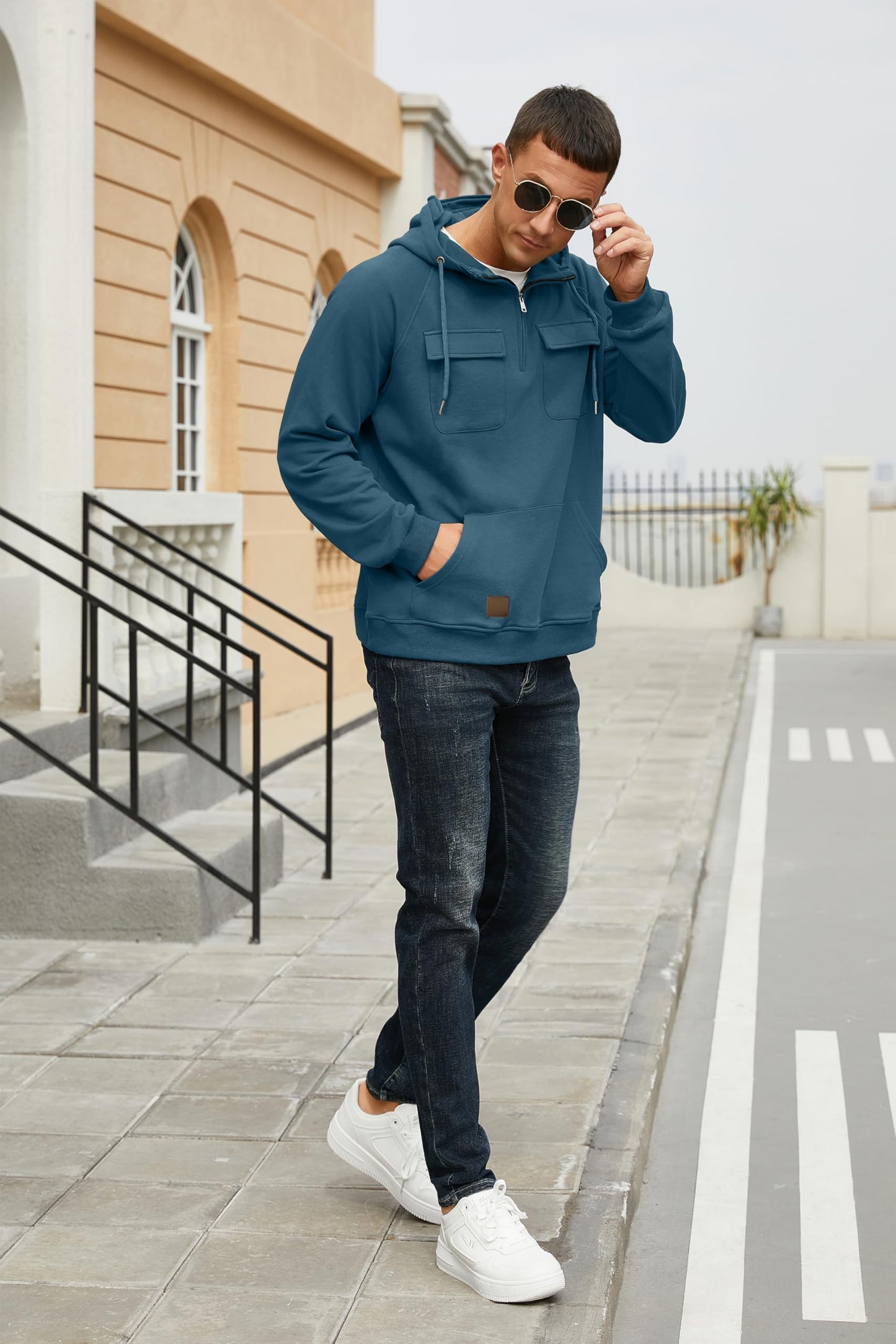 EBXN Men's Cargo Hoodies
