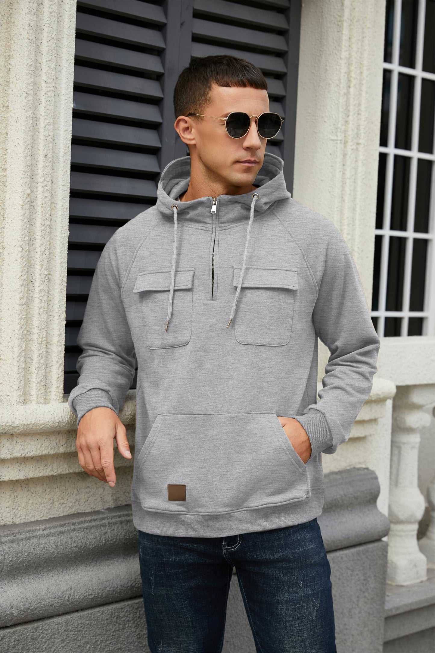 EBXN Men's Cargo Hoodies