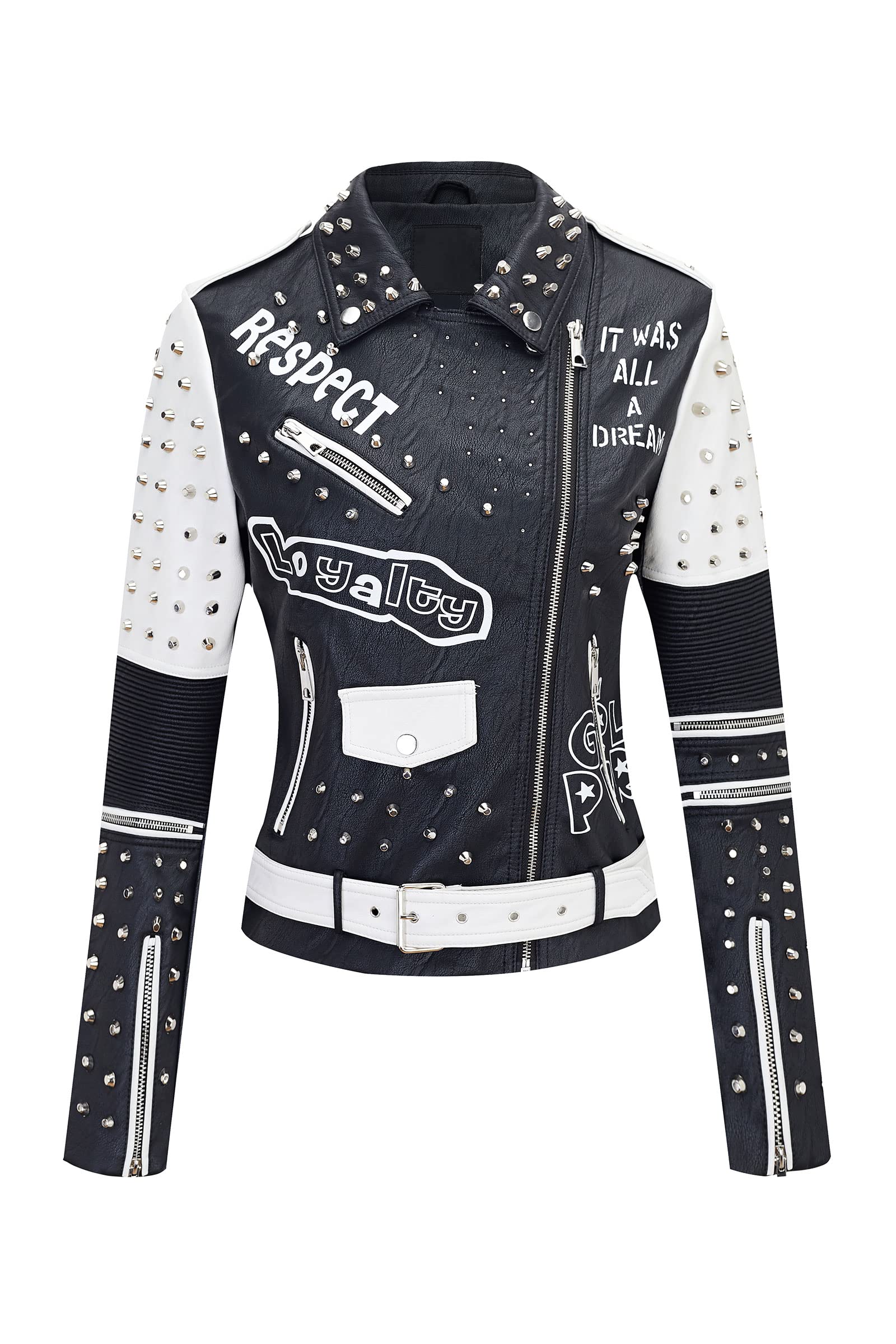 EBXN  Chaqueta Para Mujer Cuero