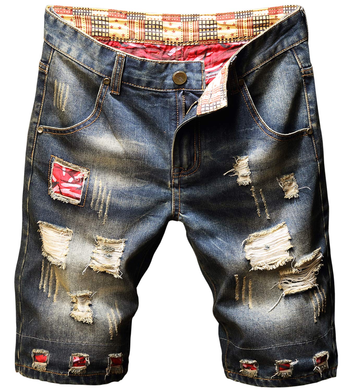 Men's Ripped Jean Short
