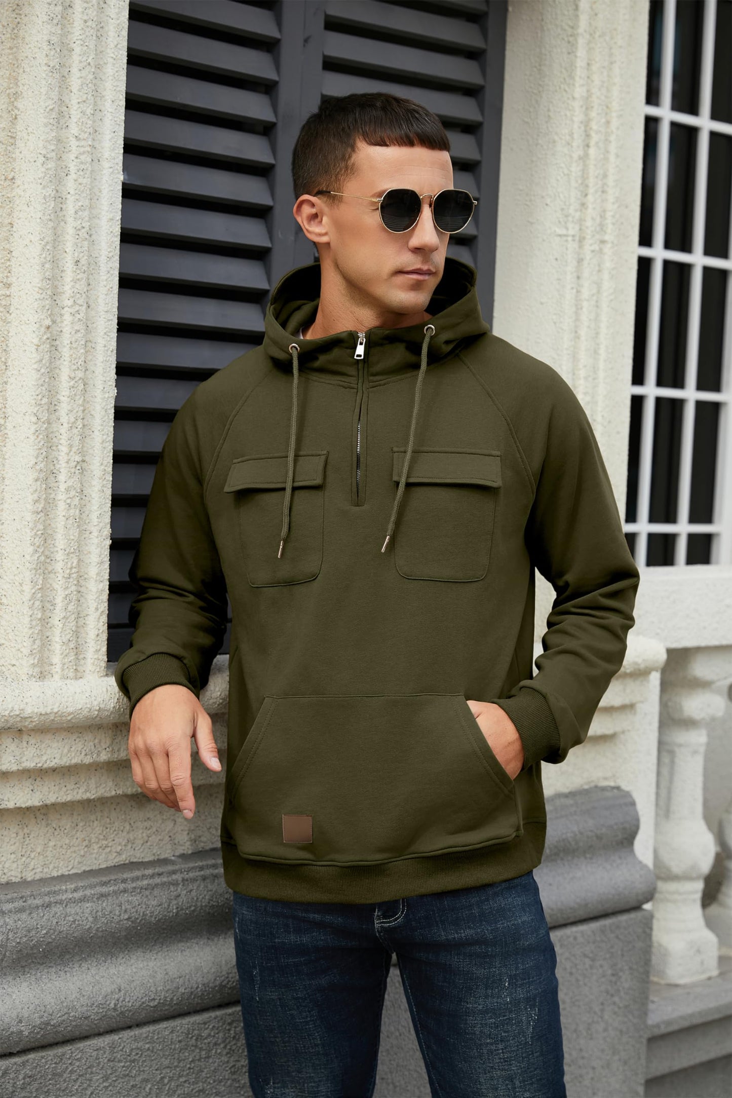 EBXN Men's Cargo Hoodies
