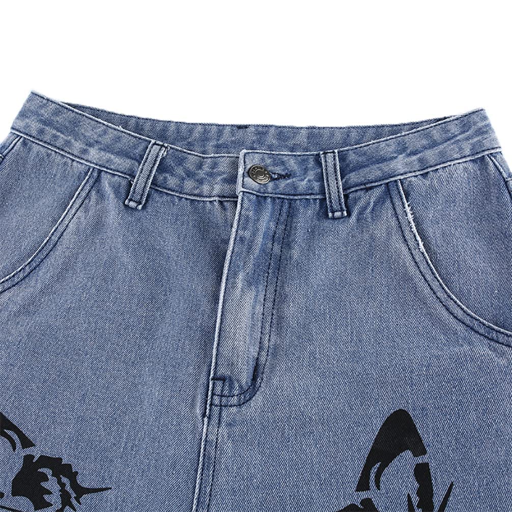 EBXN Tiro Alto Wide Rectos Jeans