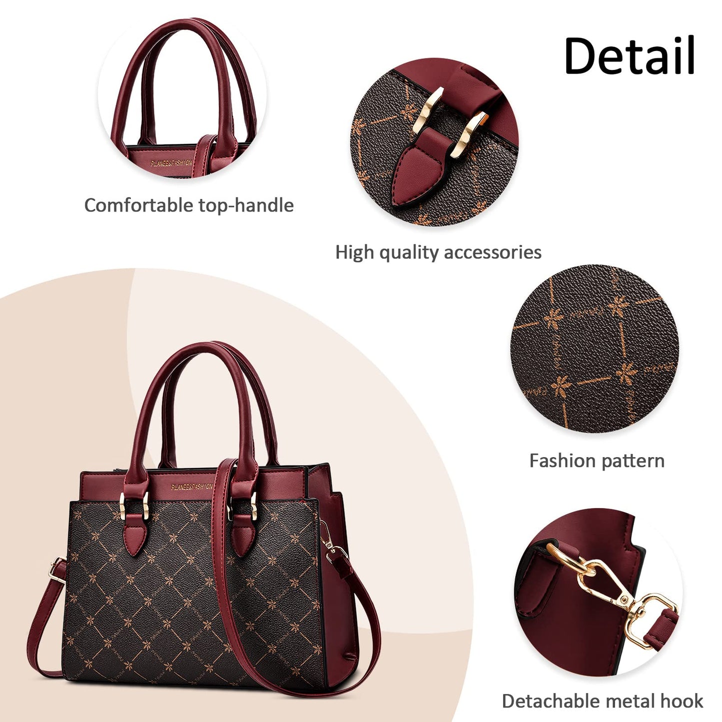EBXN Mujer Bolso de Hombro Moda