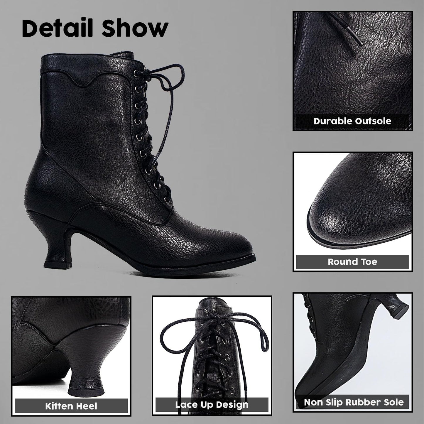 EBXN Women's Ankle Boots