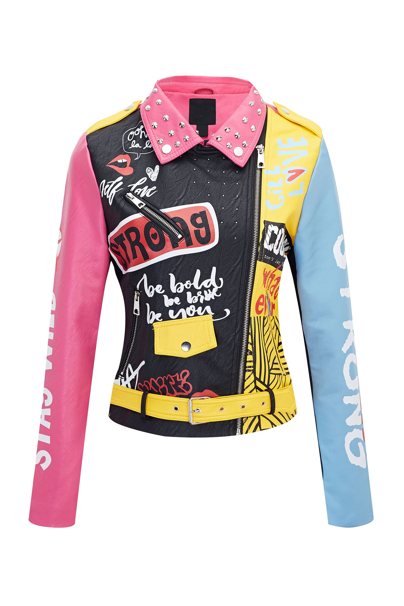 EBXN  Chaqueta Para Mujer Cuero