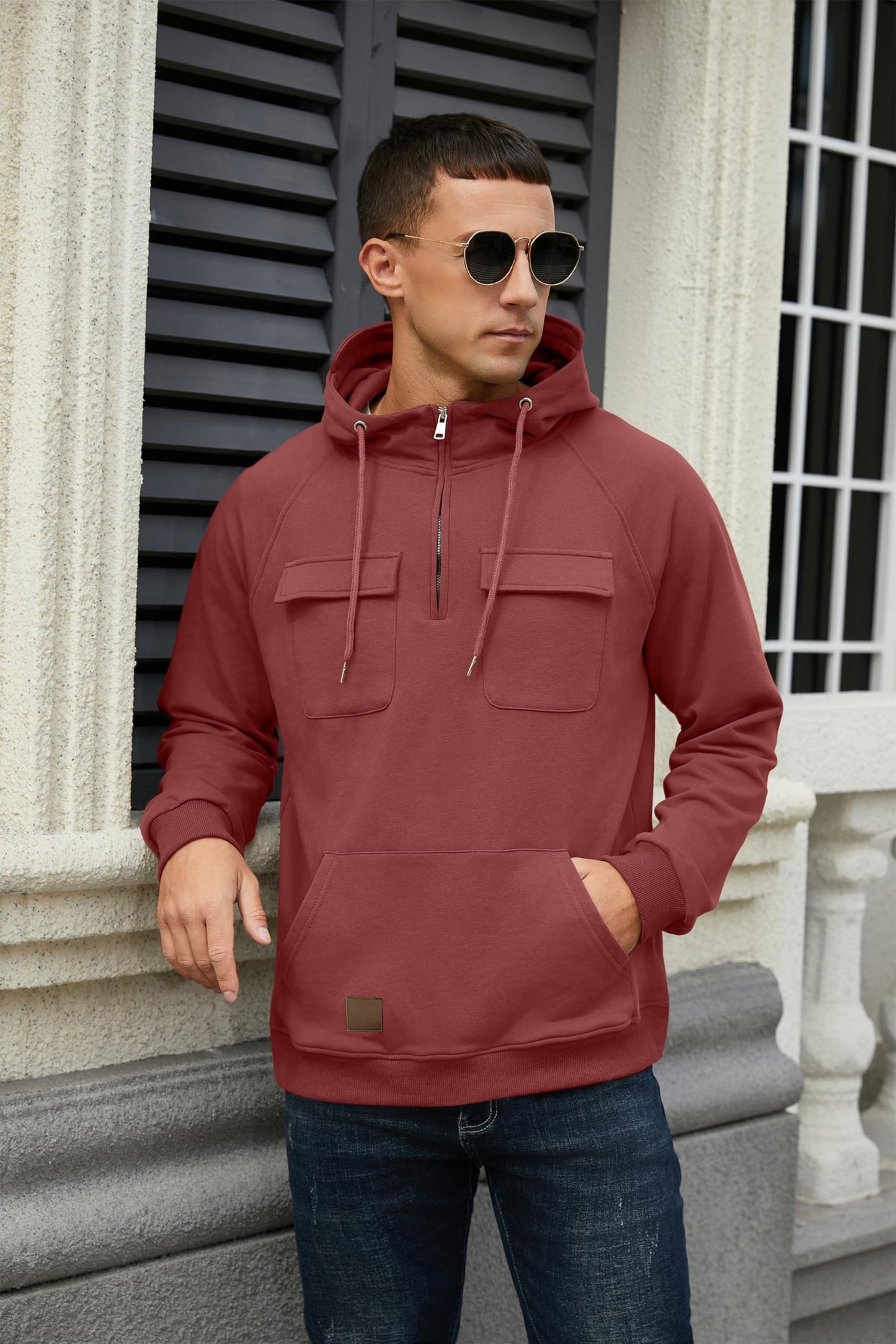 EBXN Men's Cargo Hoodies