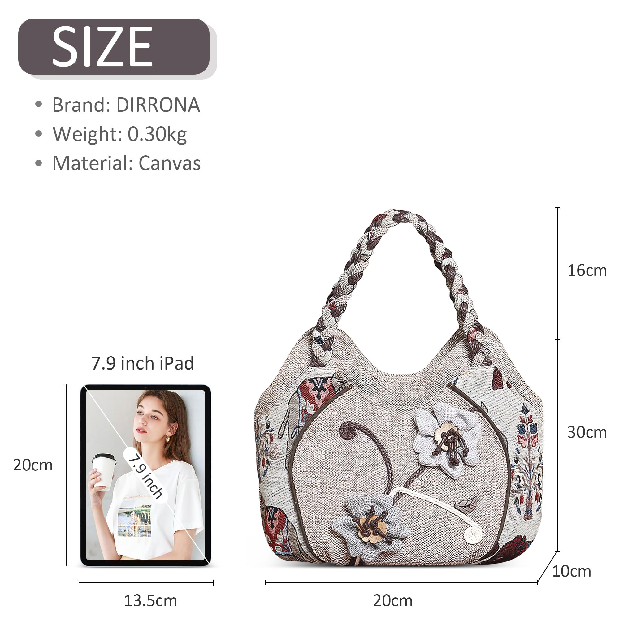 EBXN Bolsos Mujer Bolsa De Lona