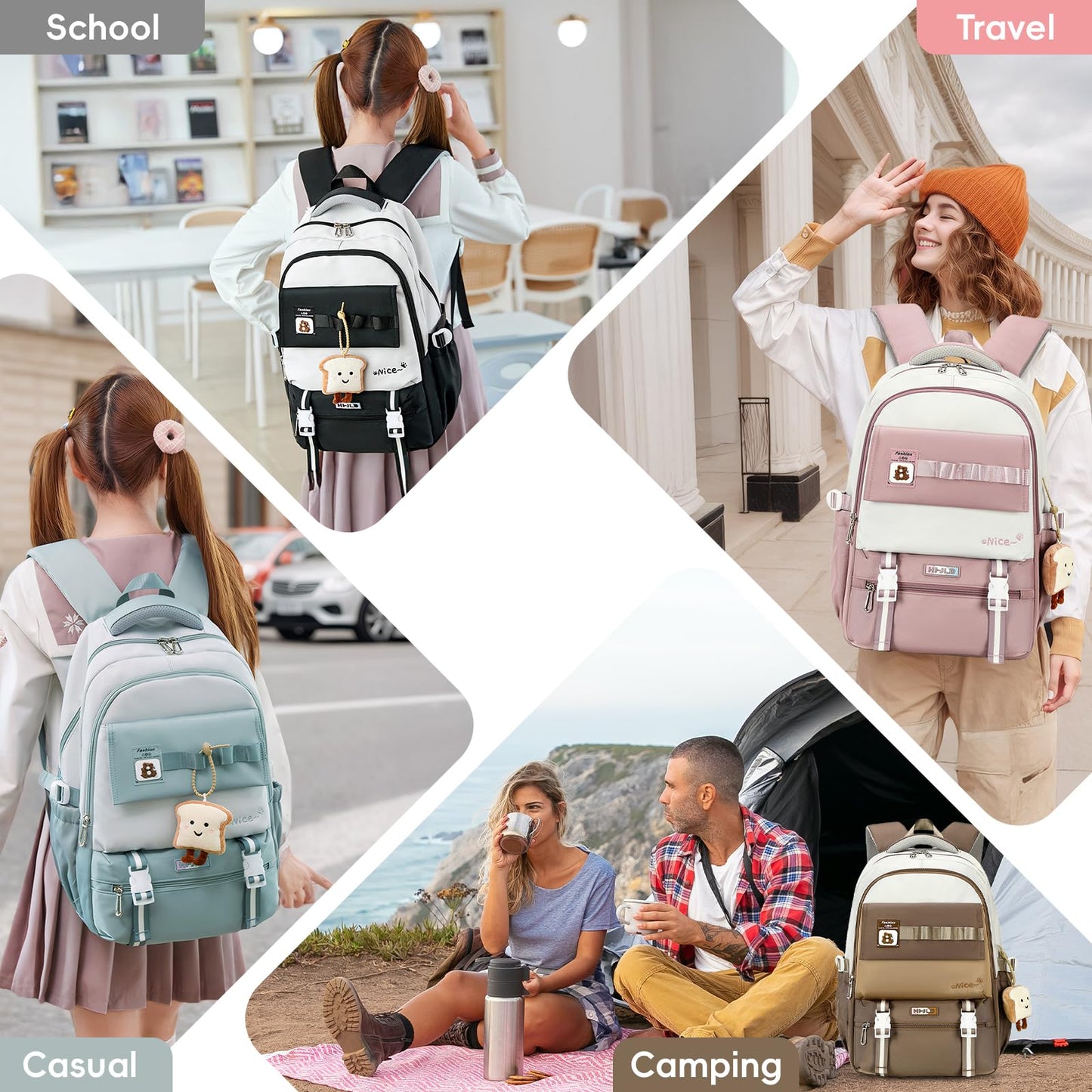 EBXN Mochilas Escolares Niñas