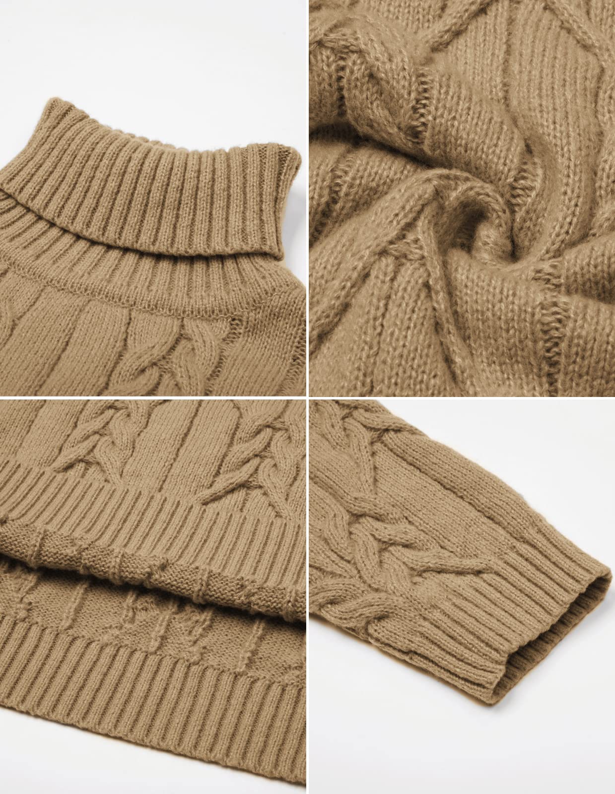 EBXN Men's Turtneck Pullover Sweaters