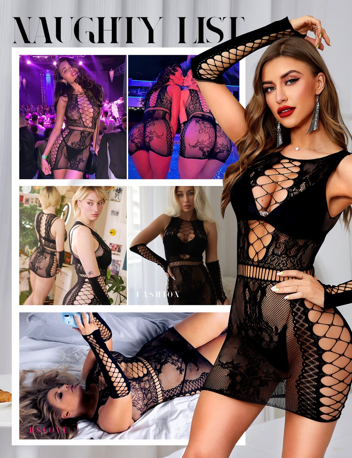 eBexxin - trajes sexy bodystocking babydoll