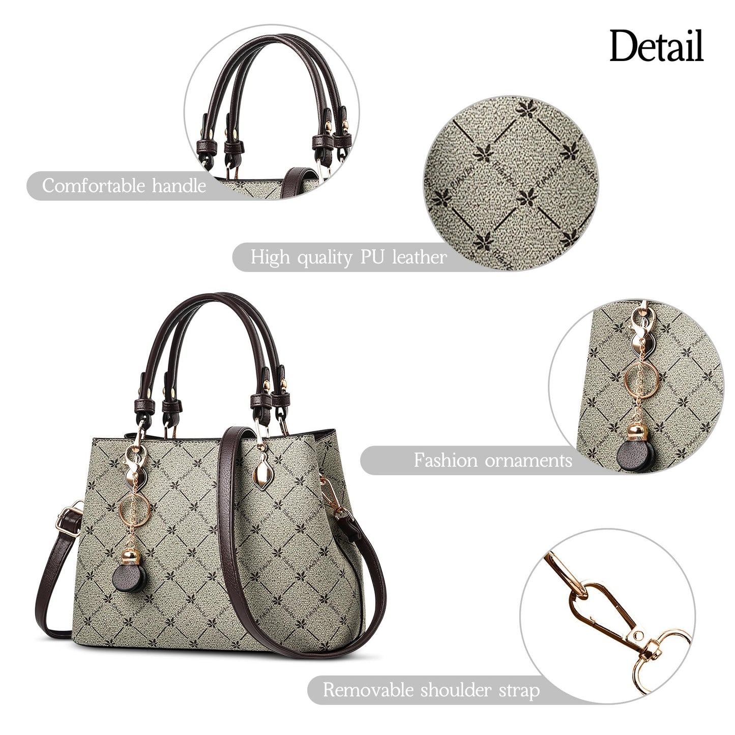 EBXN Retro Bolsos De Mano Mujer Elegante
