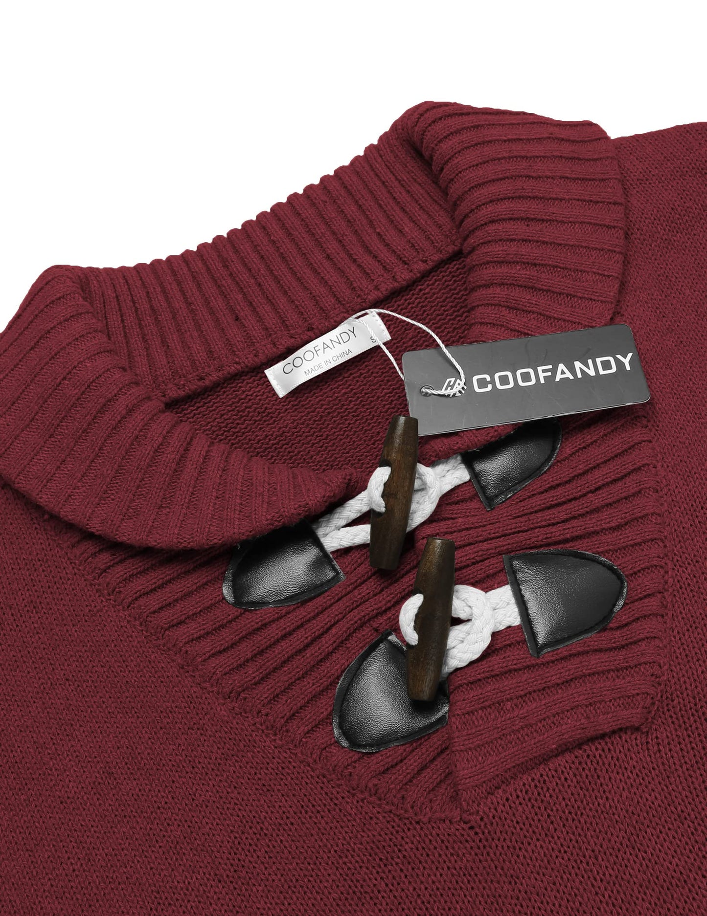 EBXN Men's Shawl Collar Pullover Sweater