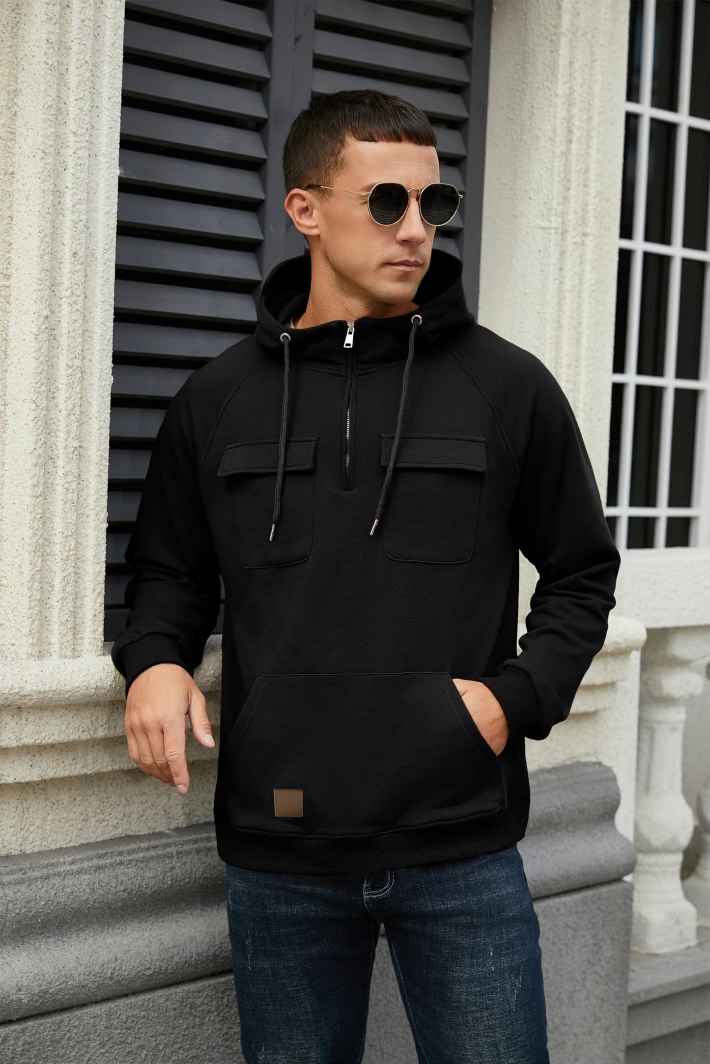 EBXN Men's Cargo Hoodies