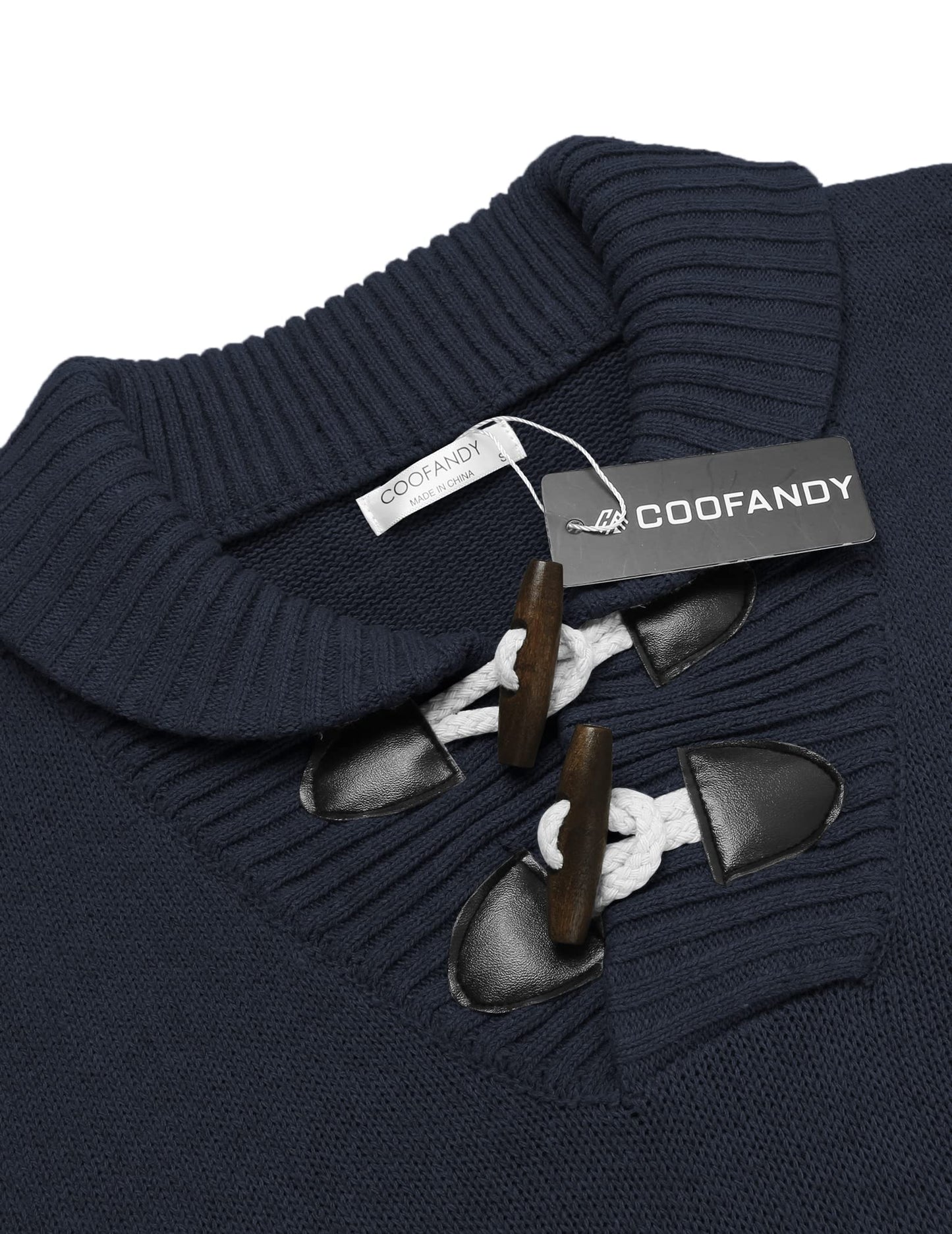 EBXN Men's Shawl Collar Pullover Sweater
