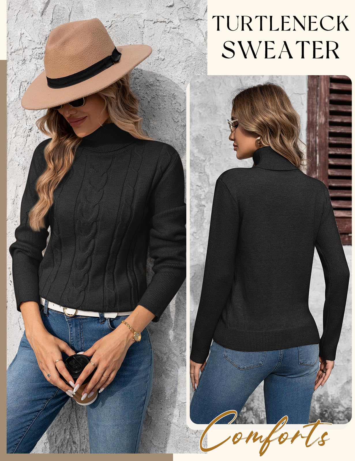 EBXN Heekpek Jersey Mujer Cuello Alto