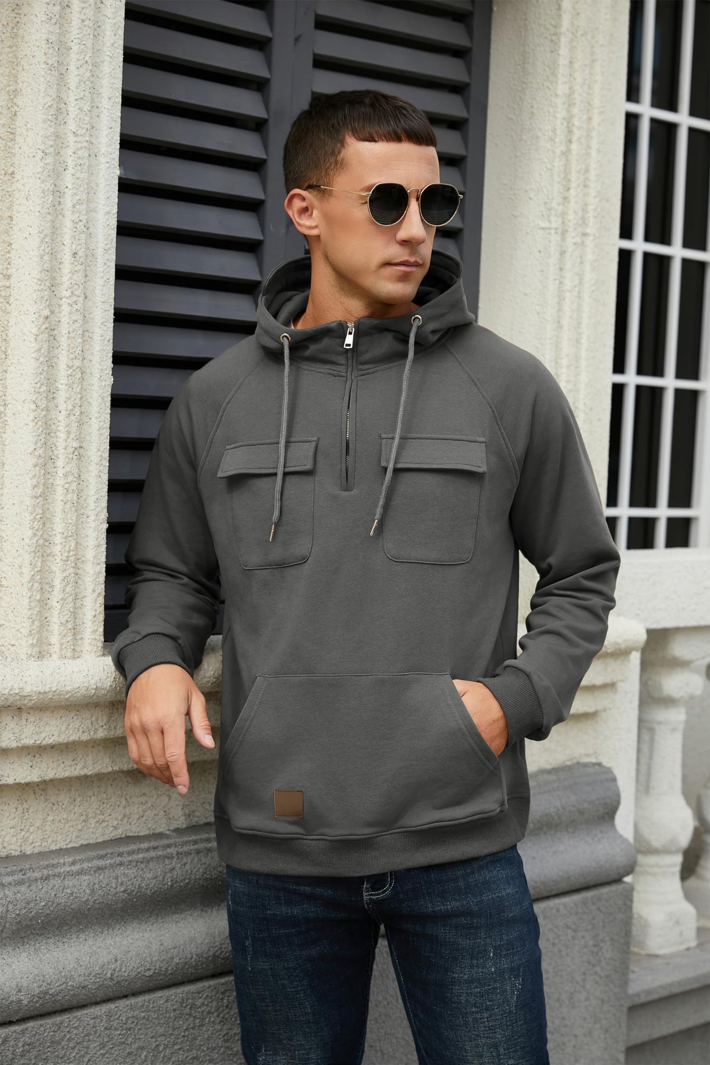 EBXN Men's Cargo Hoodies