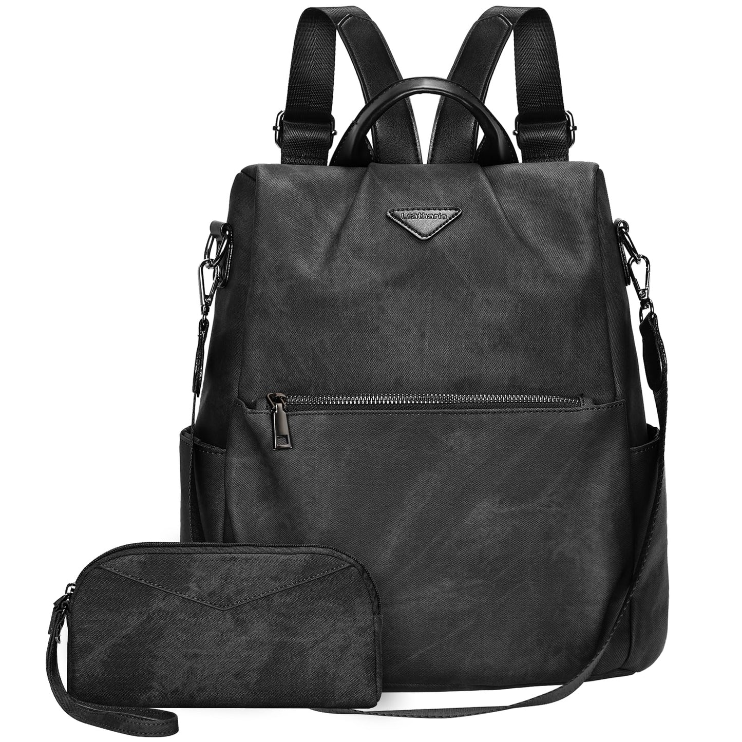 EBXN Mochila de Cuero PU
