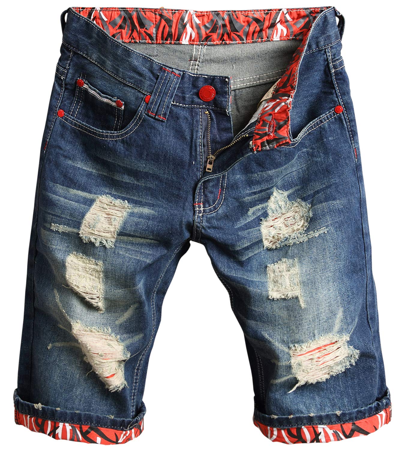 Men's Ripped Jean Short