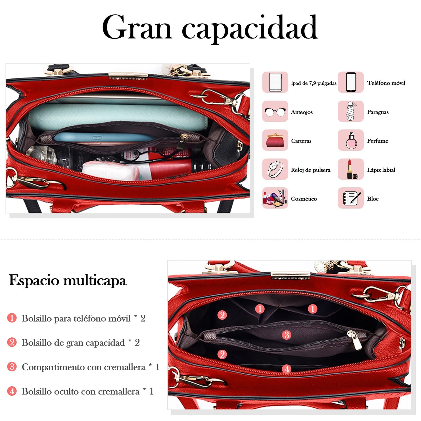 EBXN Bolsos de Mujer Moda