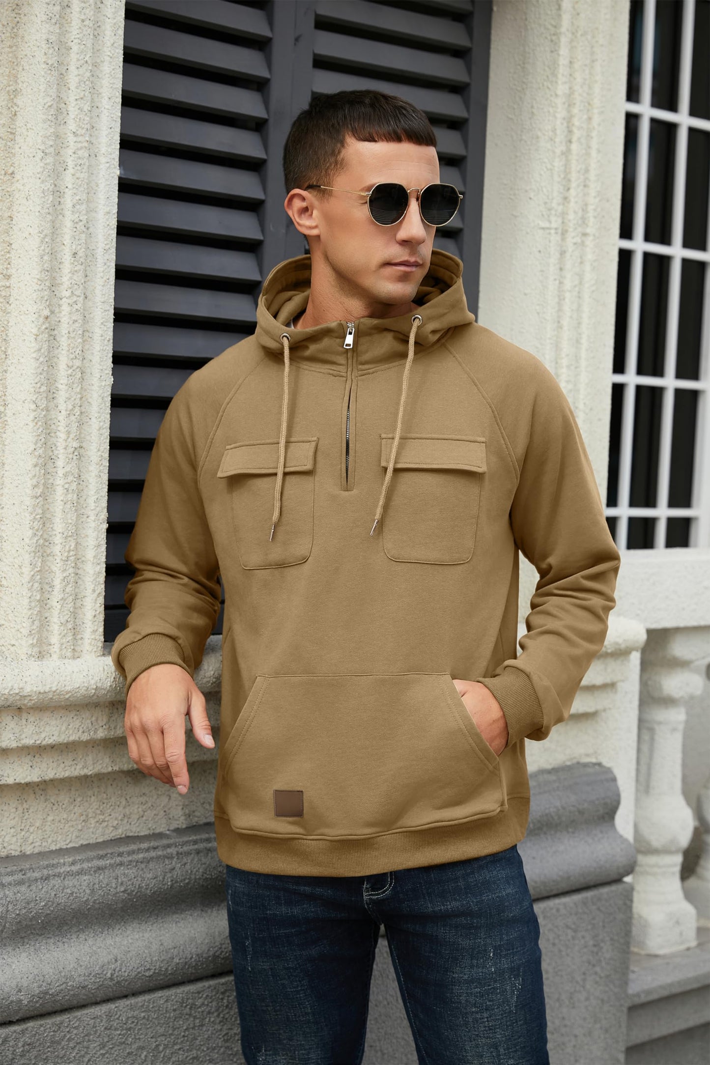 EBXN Men's Cargo Hoodies
