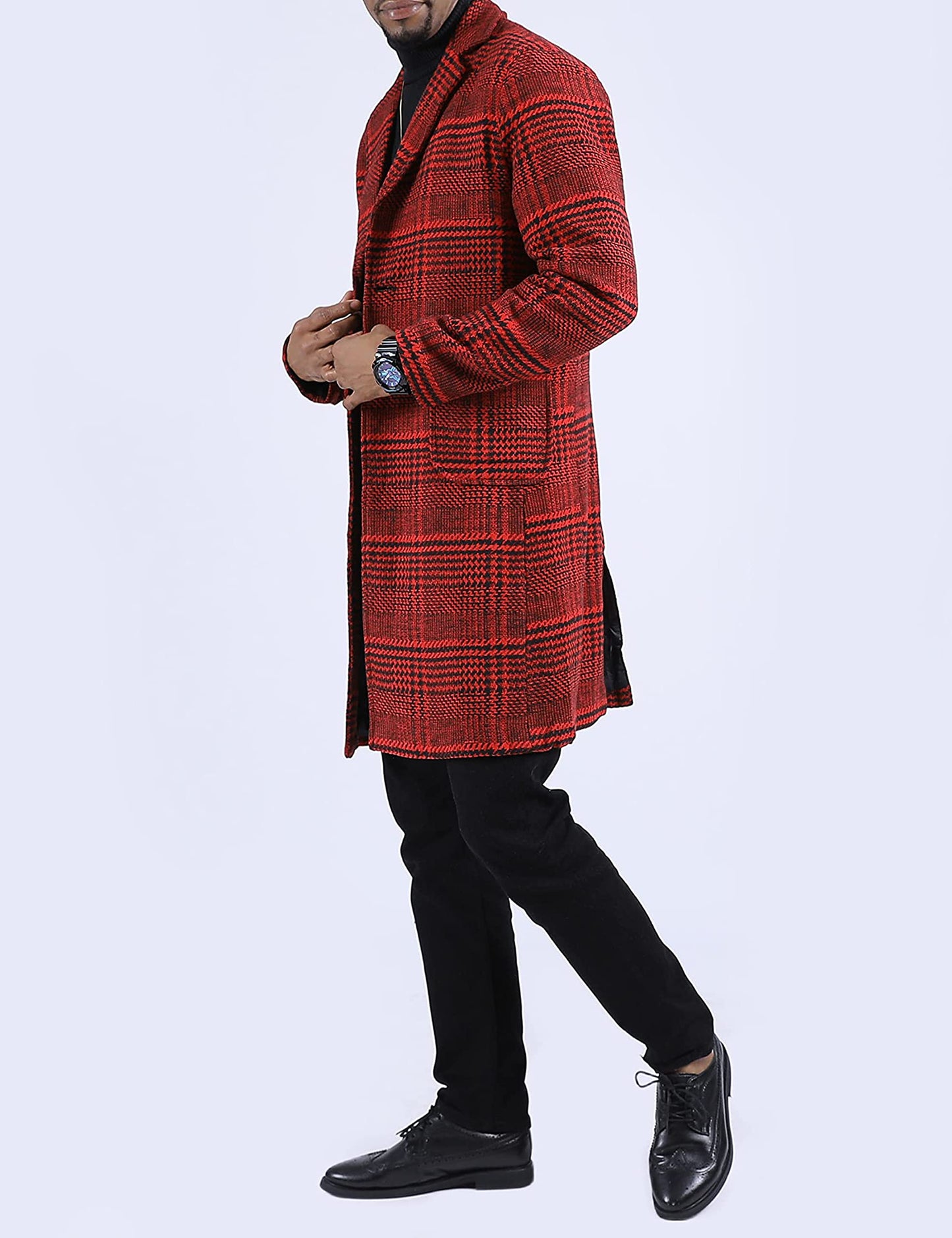 eBexxin - Men's Wool Blend Pea Coat