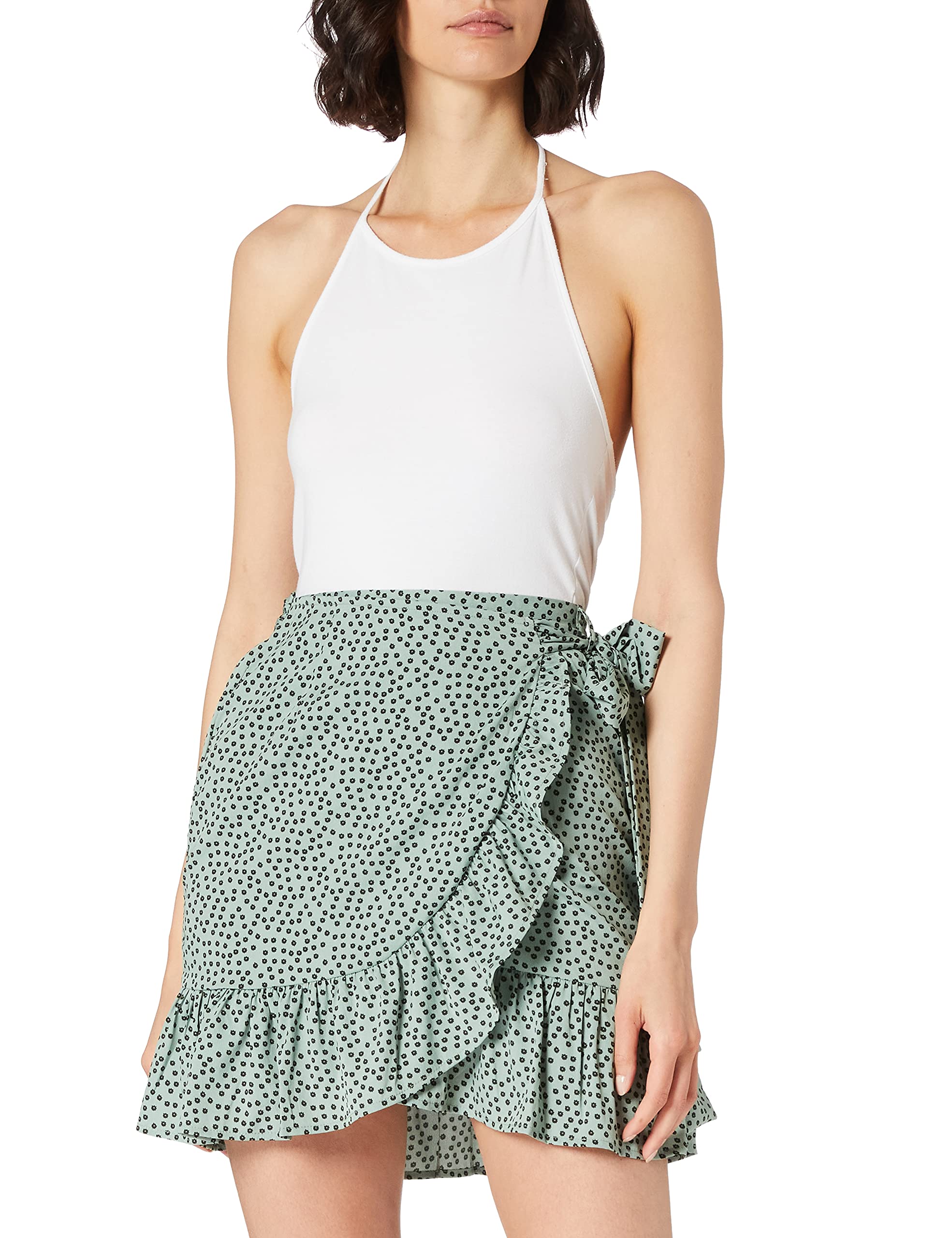EBXN Wrap Skirt Wvn Noos Falda para Mujer