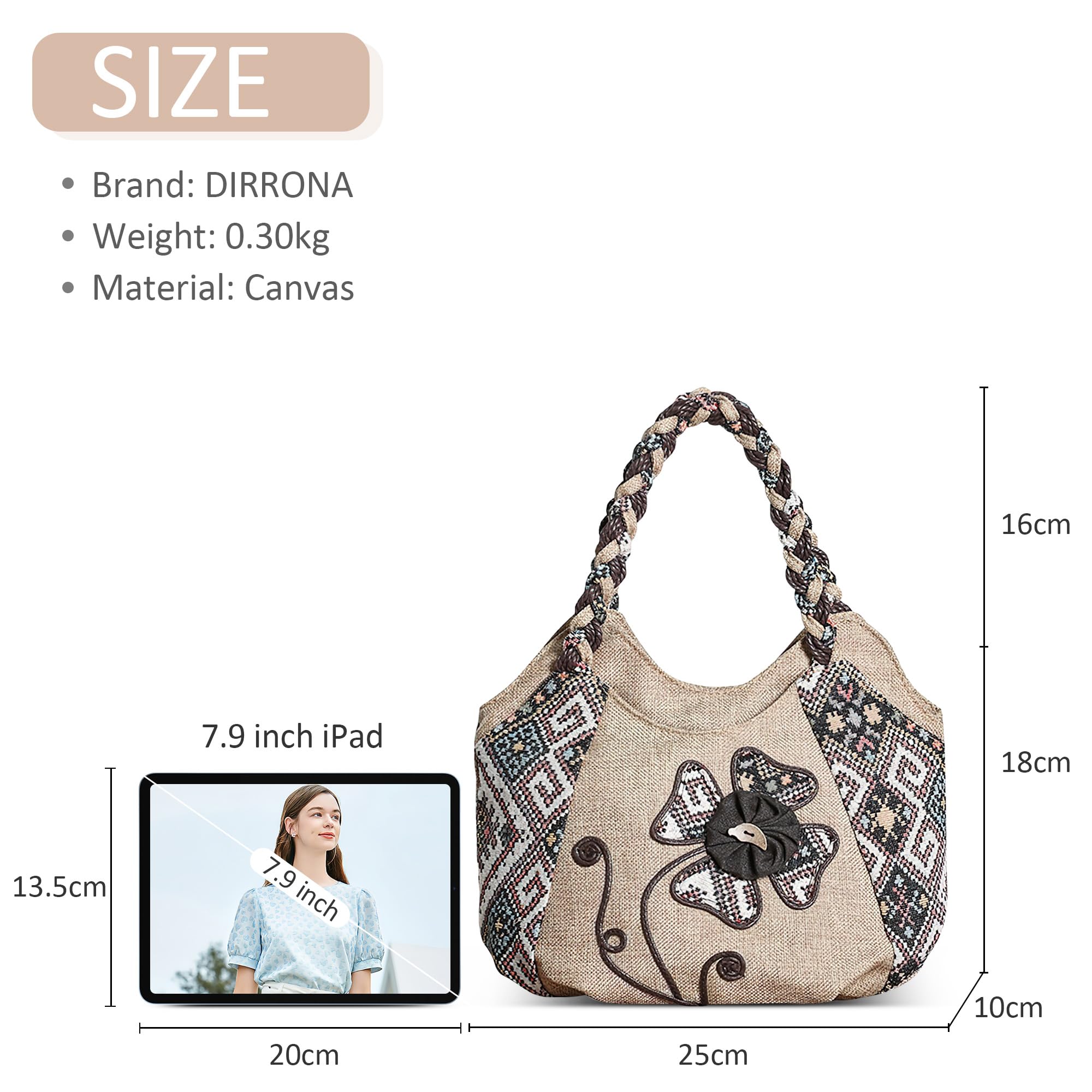 EBXN Bolsos Mujer Bolsa De Lona