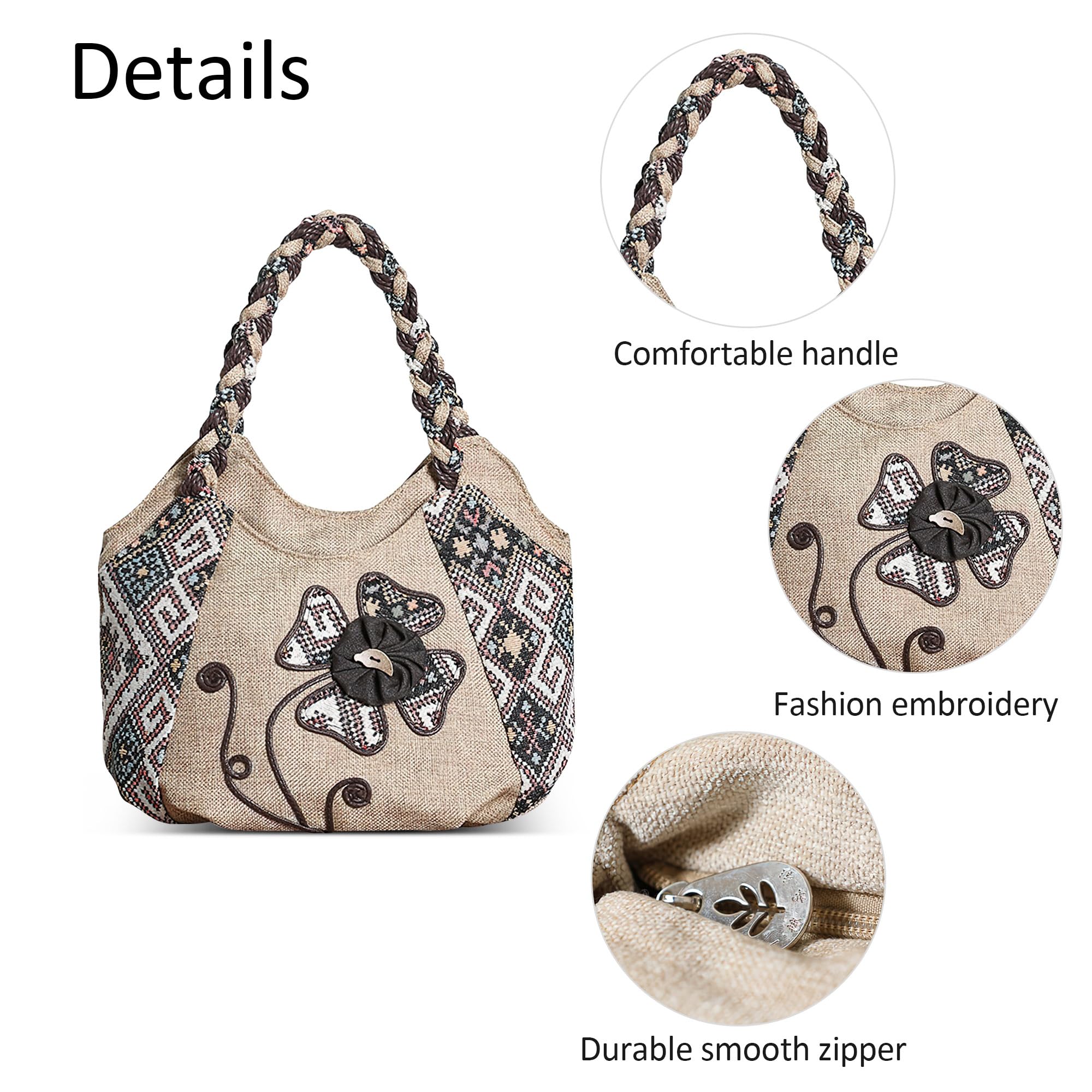 EBXN Bolsos Mujer Bolsa De Lona