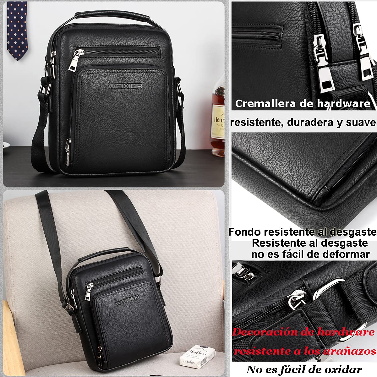 EBXN - Bolsos Bandolera para Hombre