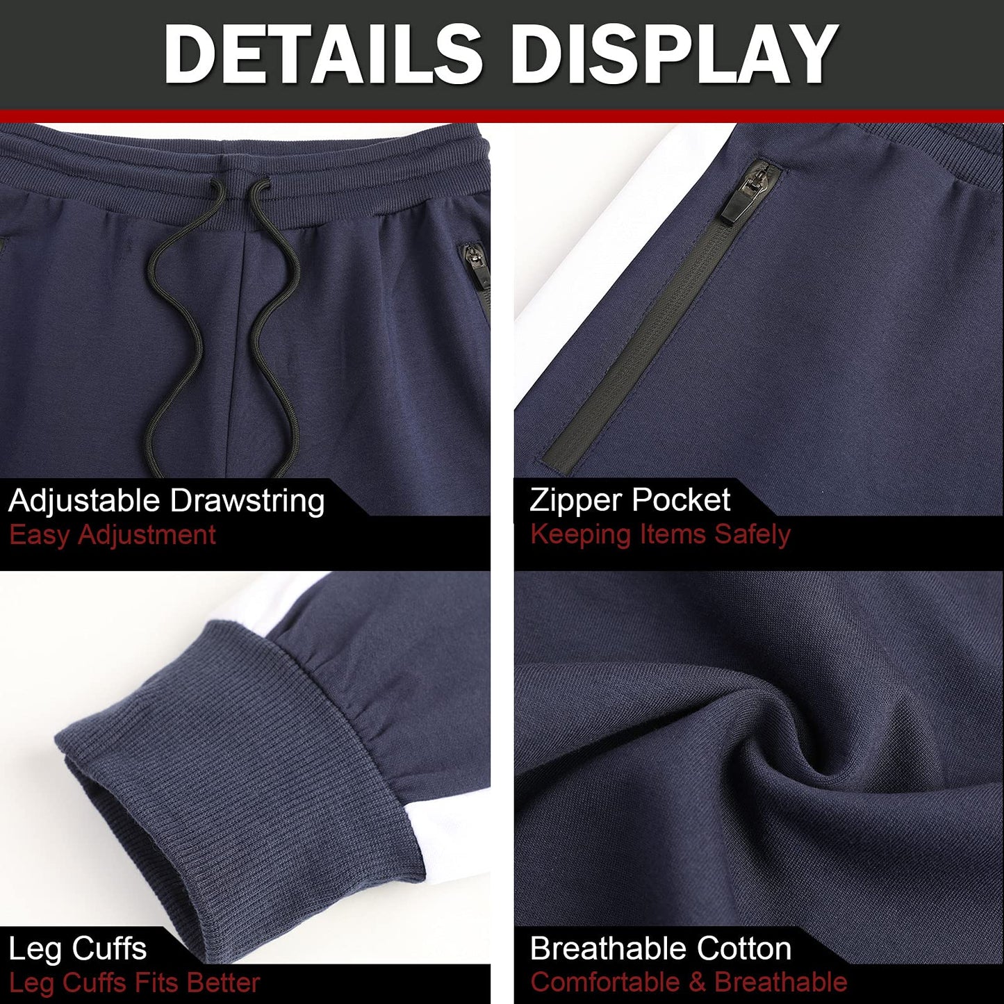 EBXN Pantalones Deportivos