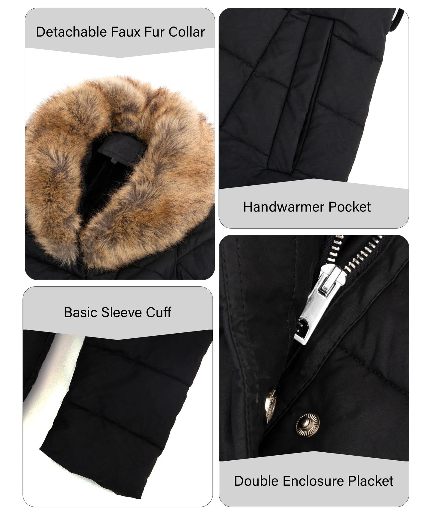 EBXN Winter Puffer Jacket Cold-Resistant