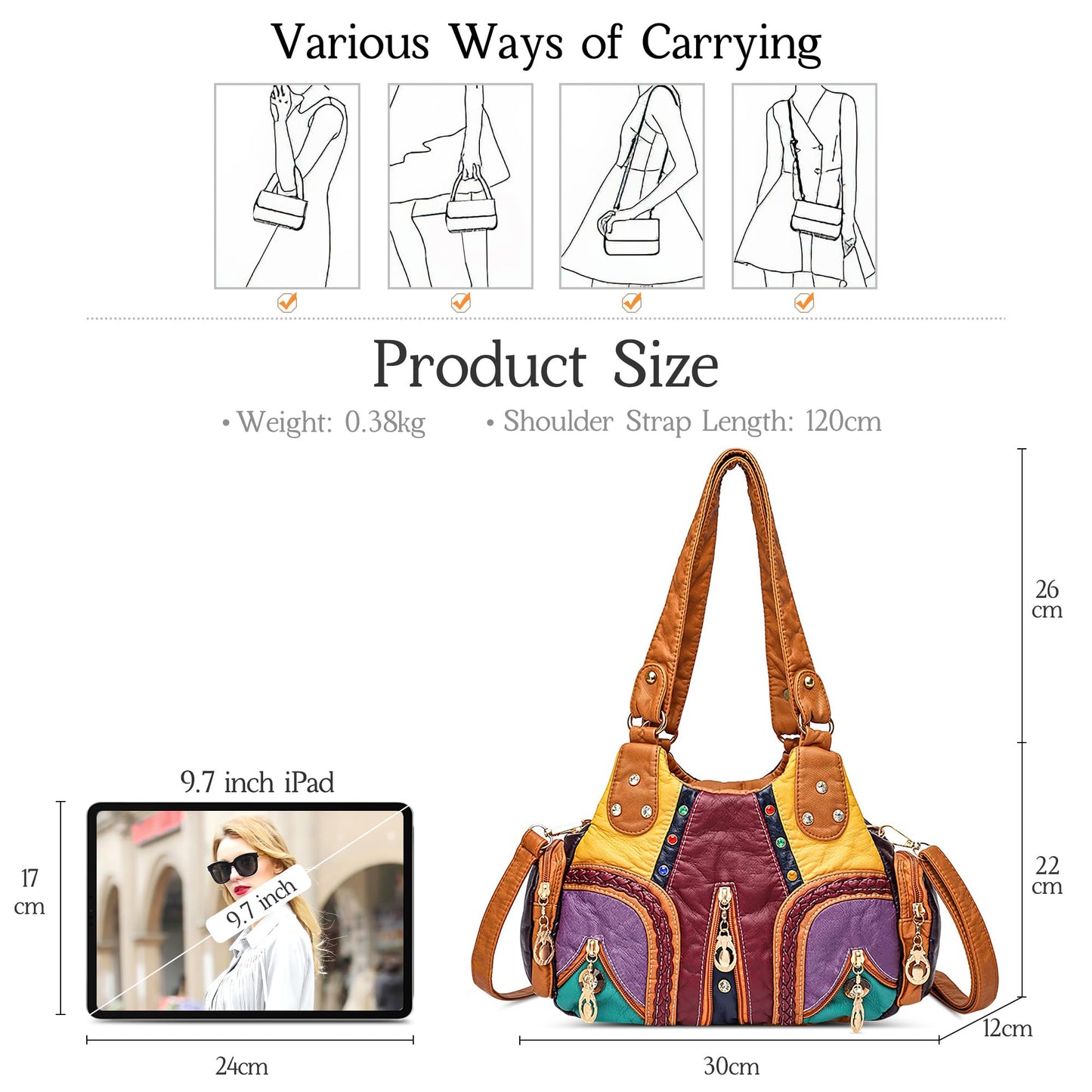 EBXN Retro Bolsos De Mujer