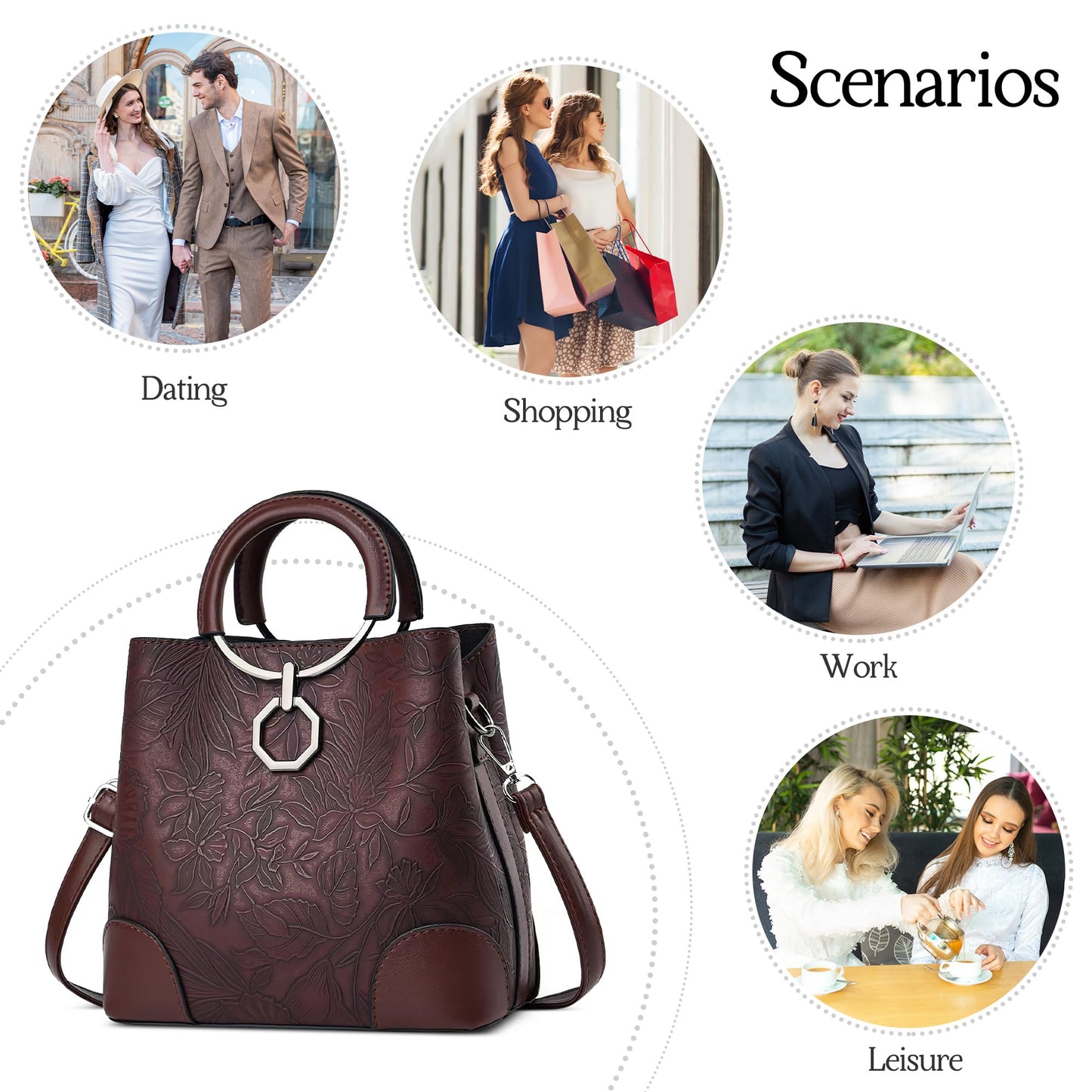 EBXN Bolsos de mujer Elegante