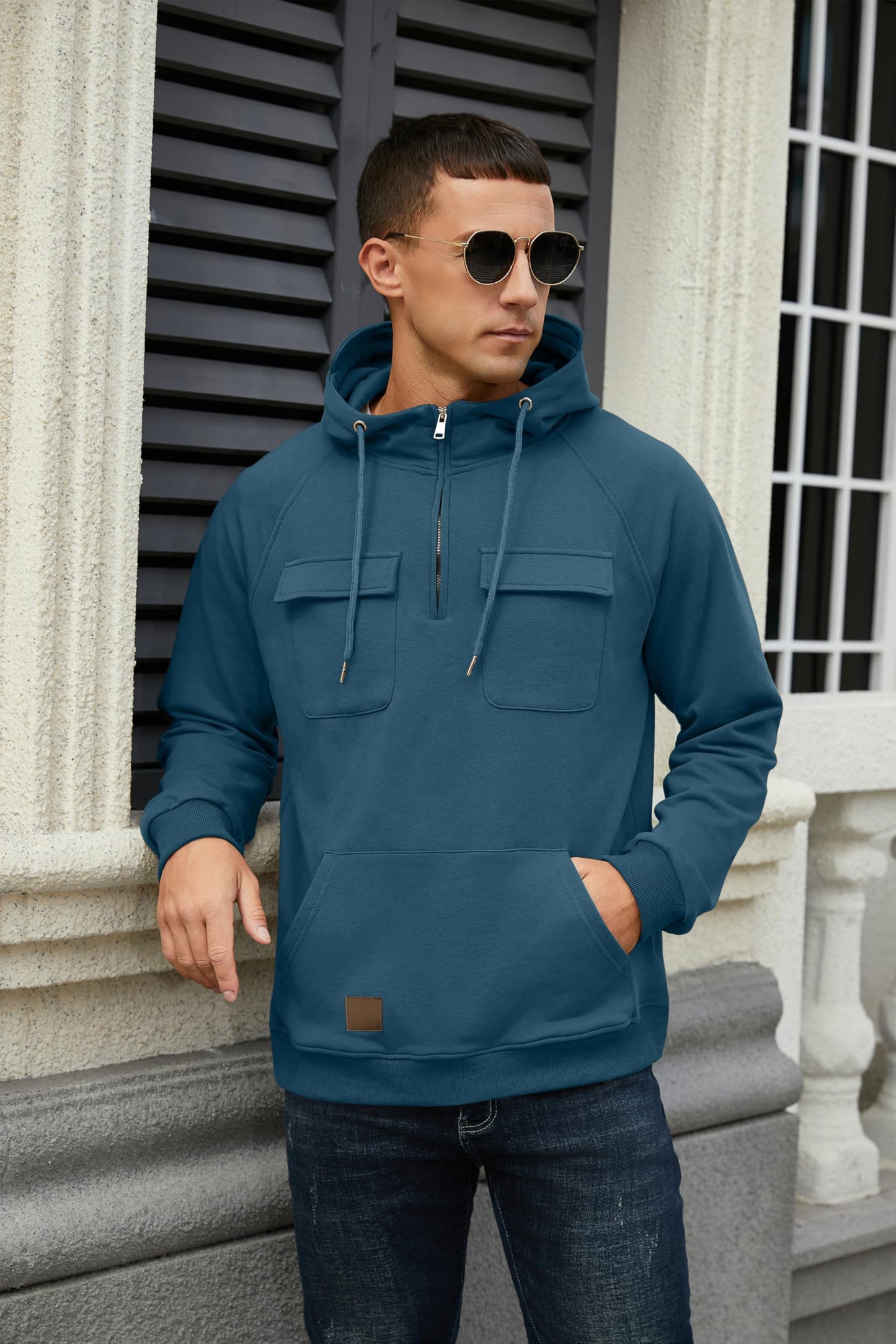 EBXN Men's Cargo Hoodies
