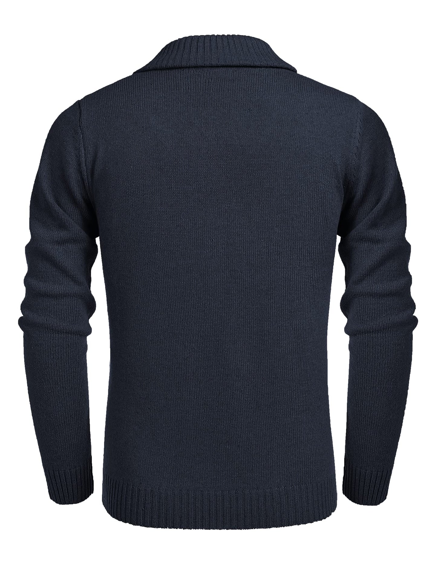 EBXN Men's Shawl Collar Pullover Sweater
