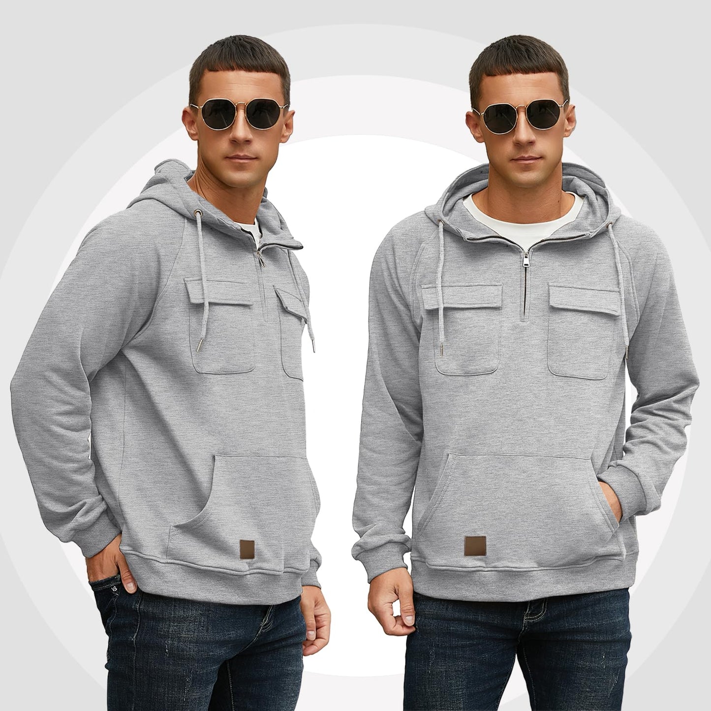 EBXN Men's Cargo Hoodies