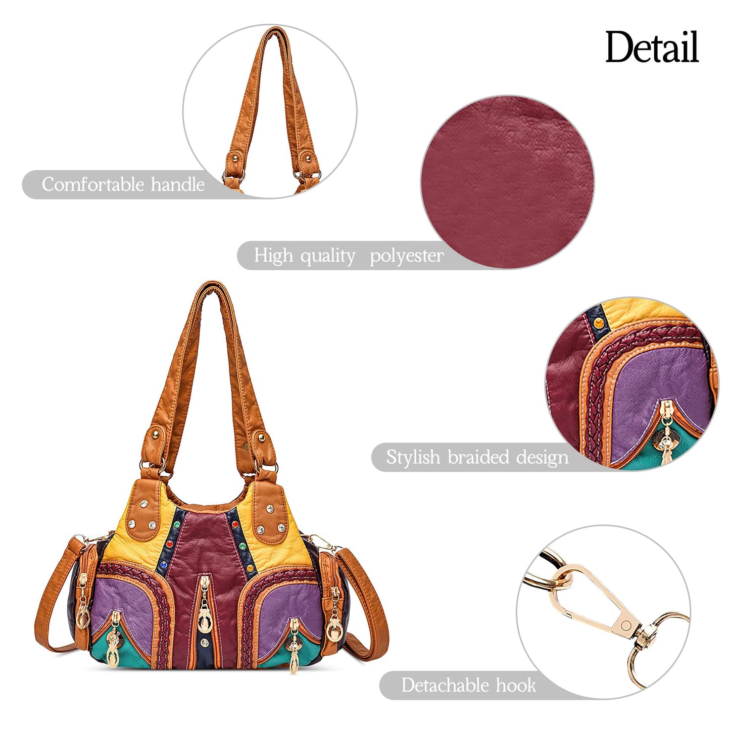 EBXN Retro Bolsos De Mujer