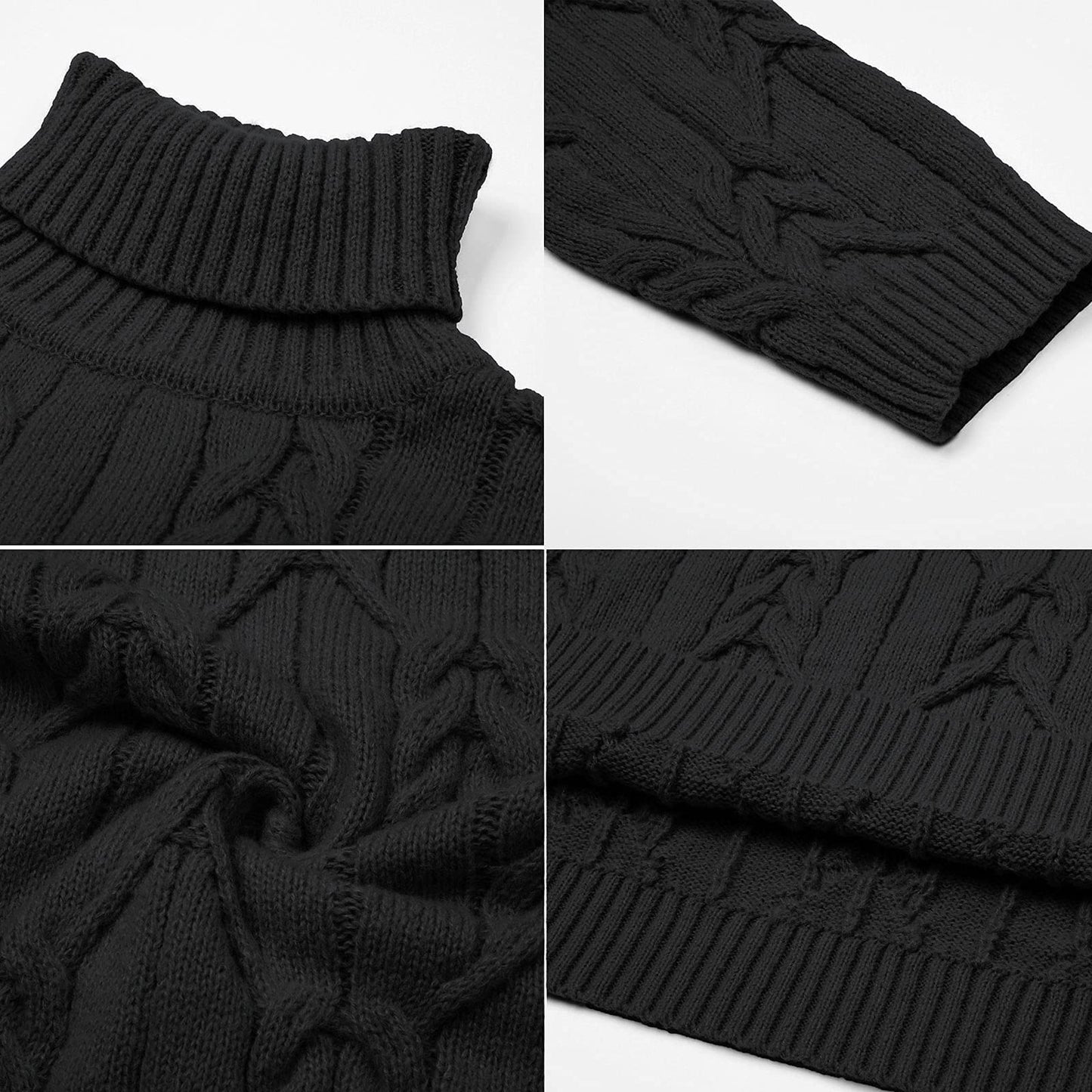 EBXN Men's Turtneck Pullover Sweaters