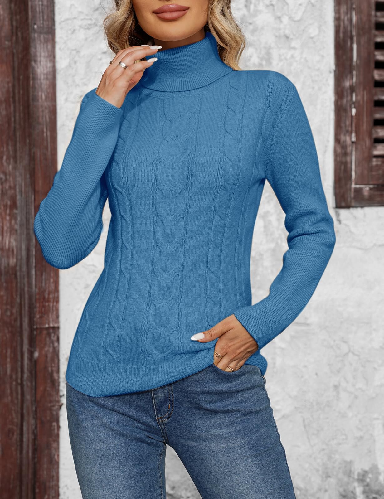 EBXN Heekpek Jersey Mujer Cuello Alto