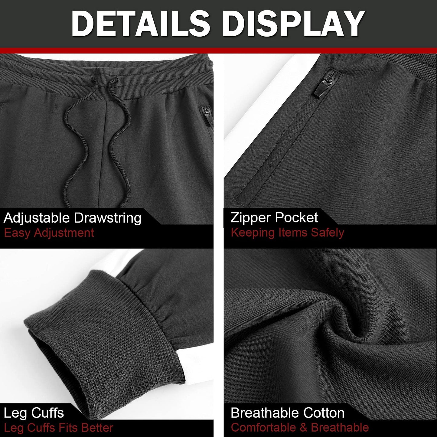 EBXN Pantalones Deportivos