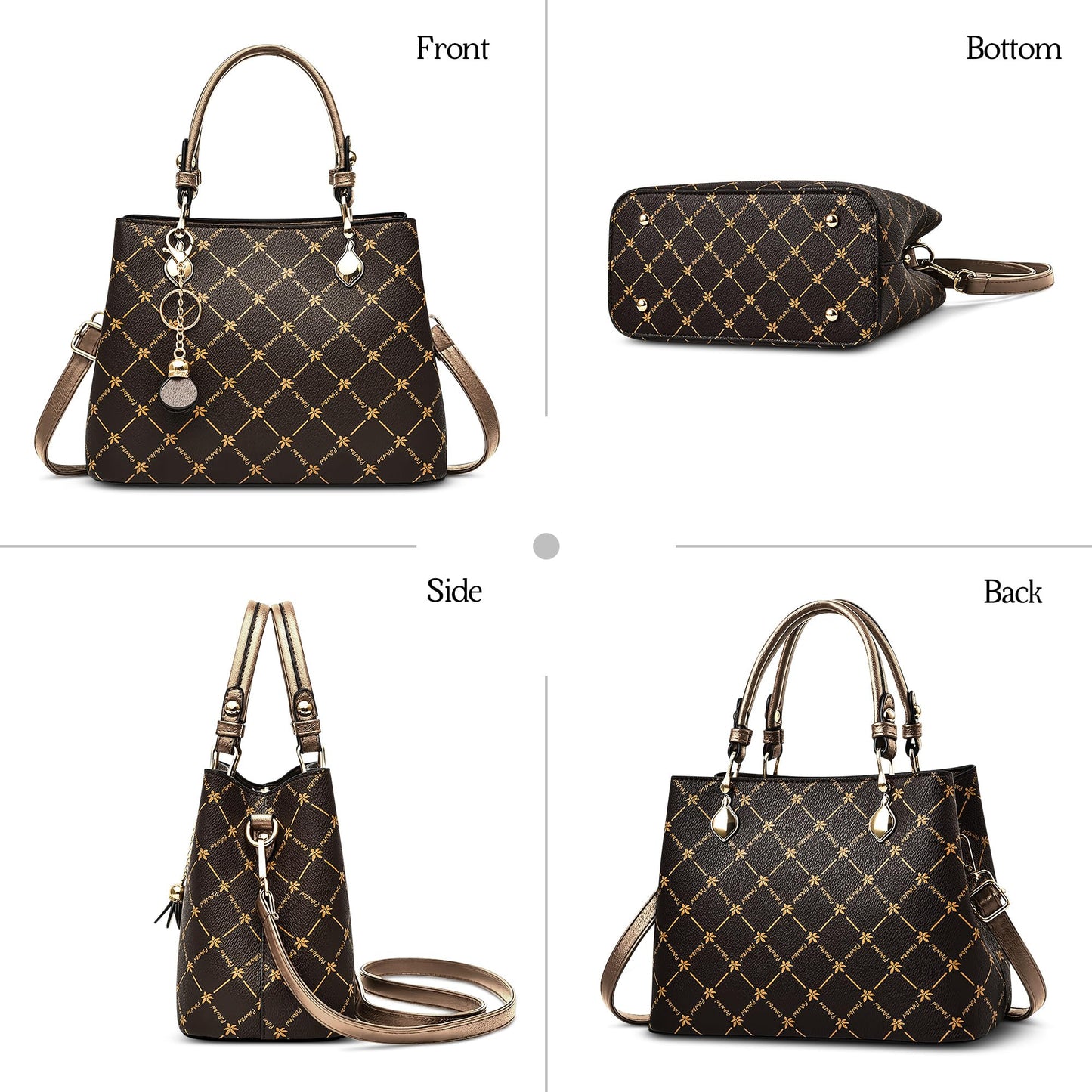 EBXN Retro Bolsos De Mano Mujer Elegante