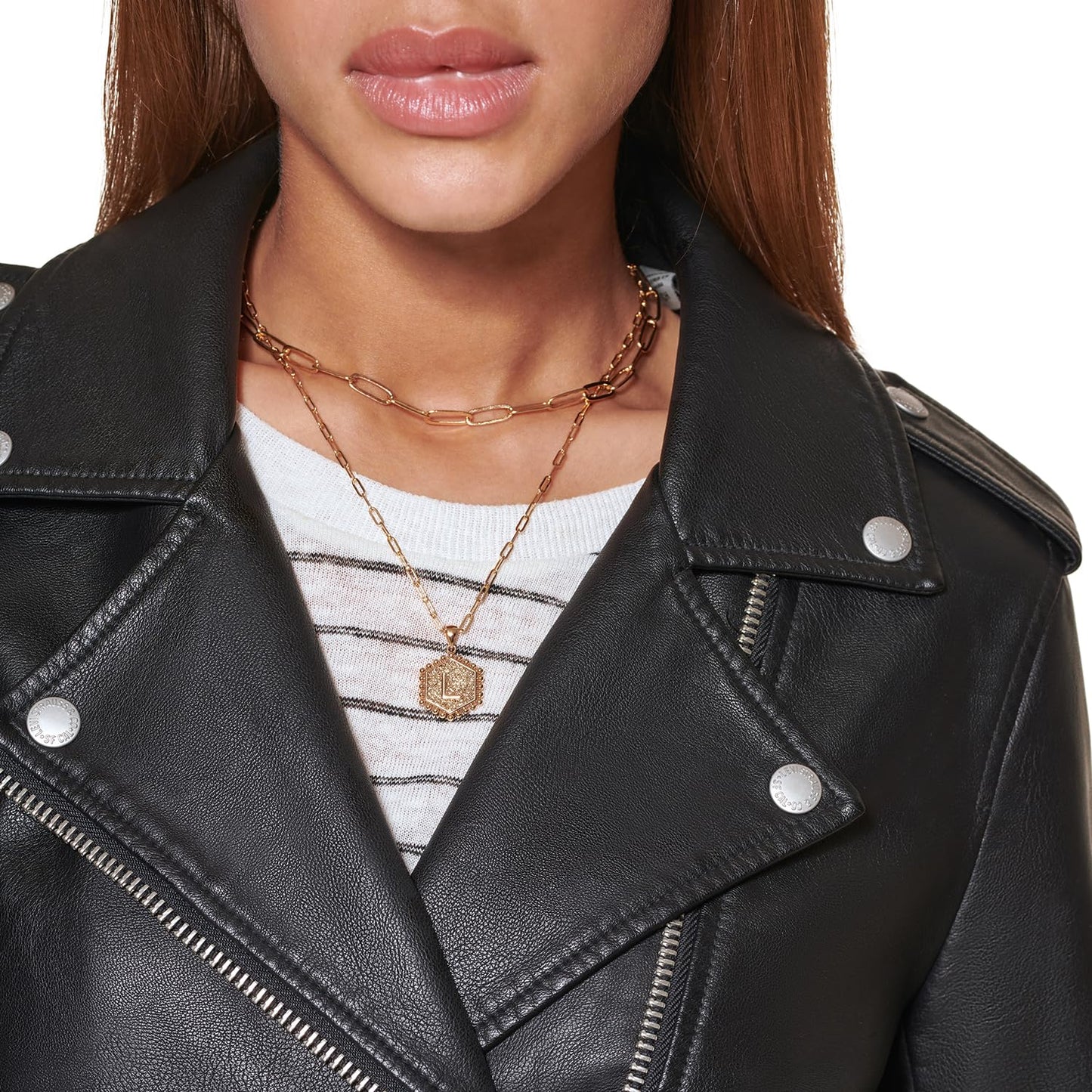 EBXN Women's Belted Faux Leather