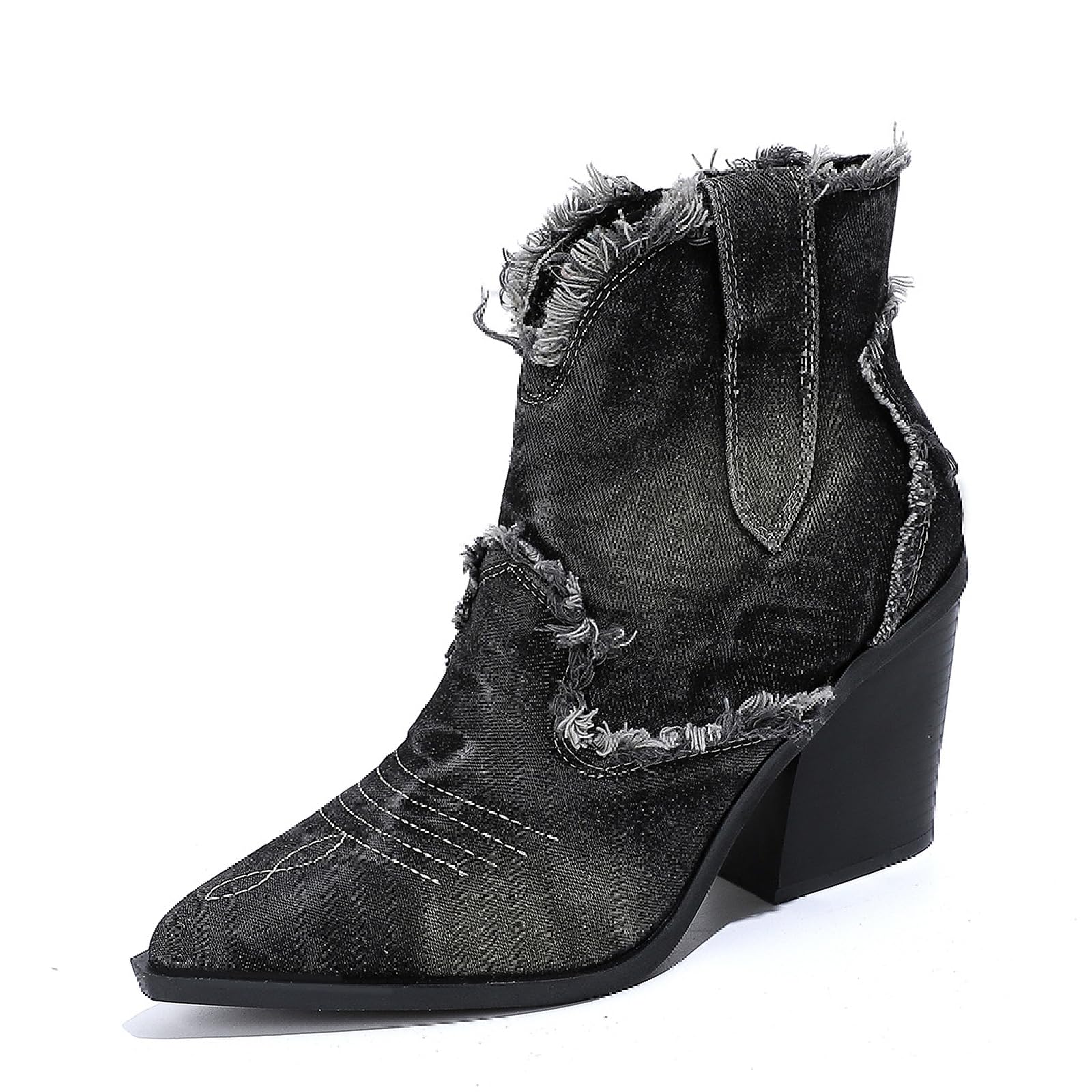 EBXN Women's Cowboy Ankle Boots