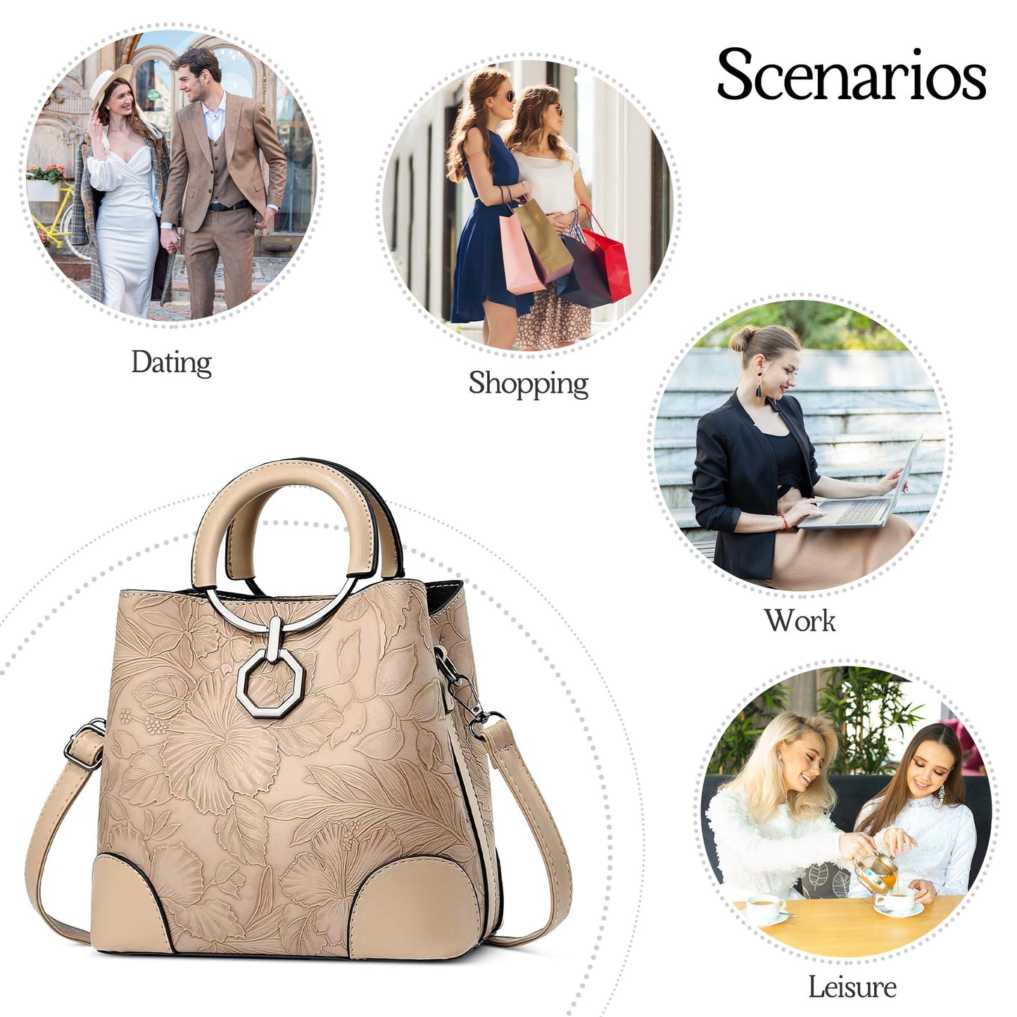EBXN Bolsos de mujer Elegante