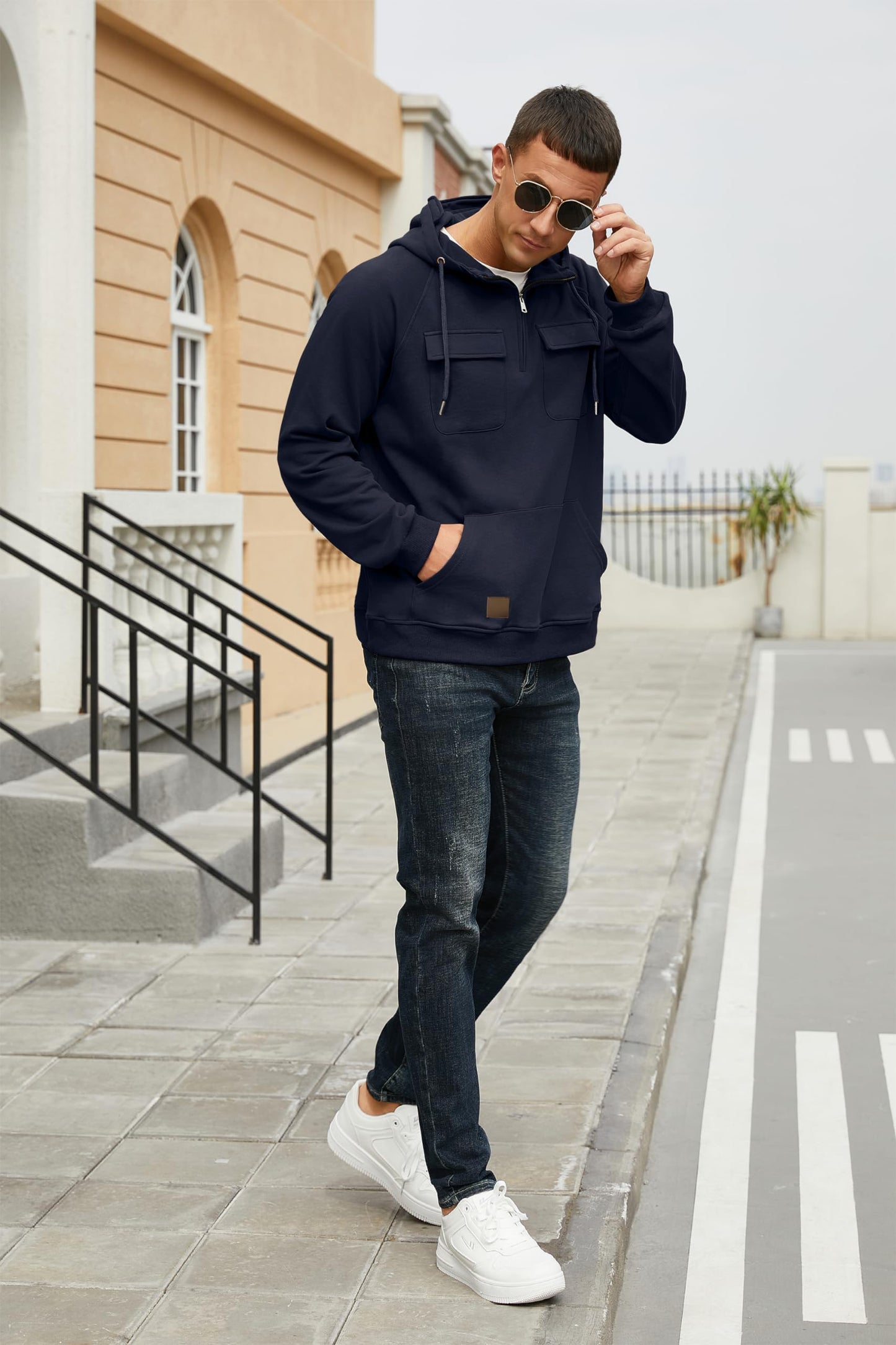 EBXN Men's Cargo Hoodies