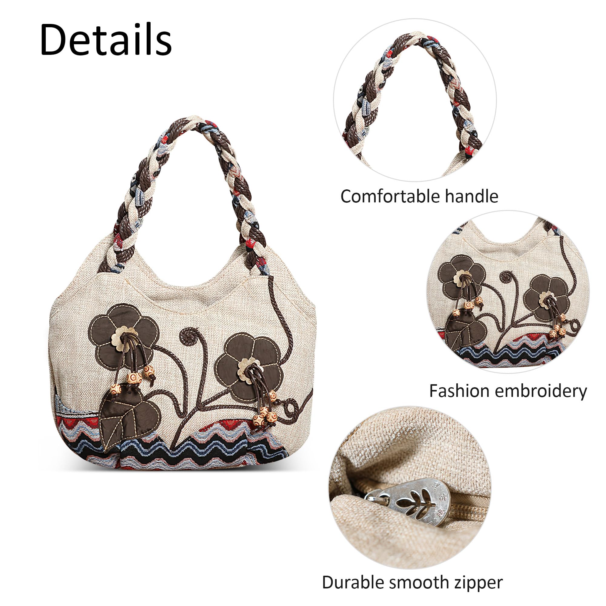 EBXN Bolsos Mujer Bolsa De Lona
